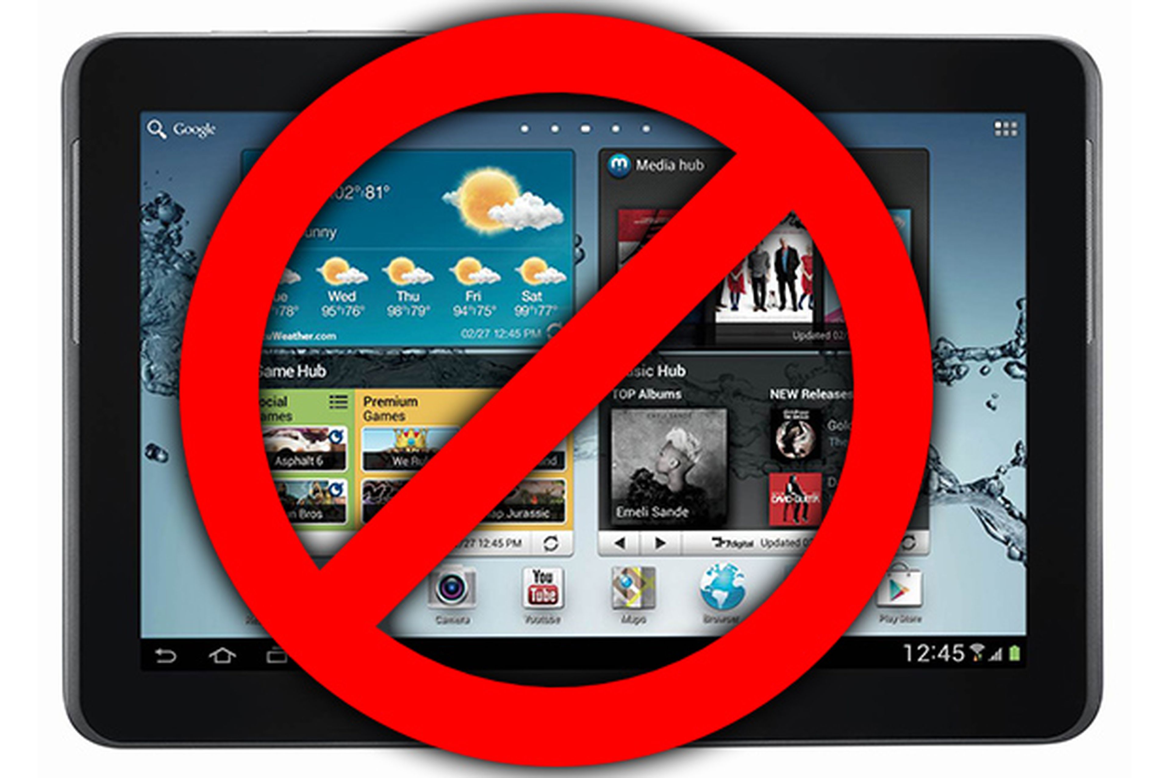 Samsung reduce órdenes de componentes para tablets de 10"