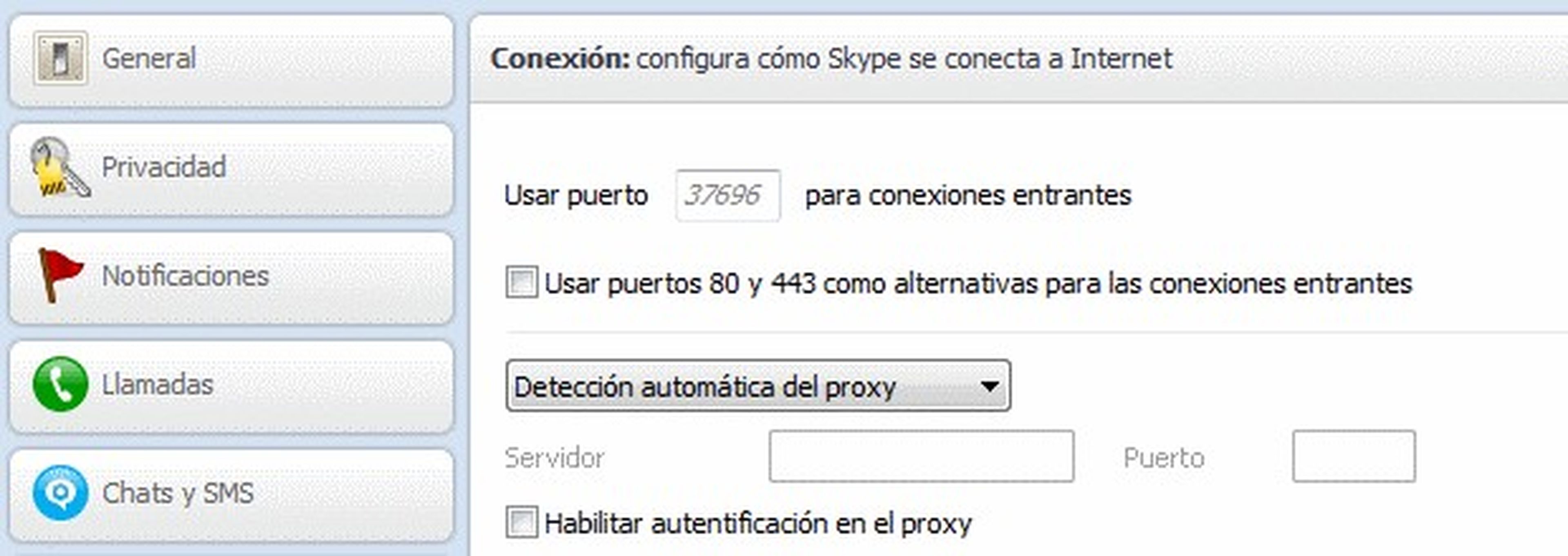 Conflicto de puertos con Skype y Xampp