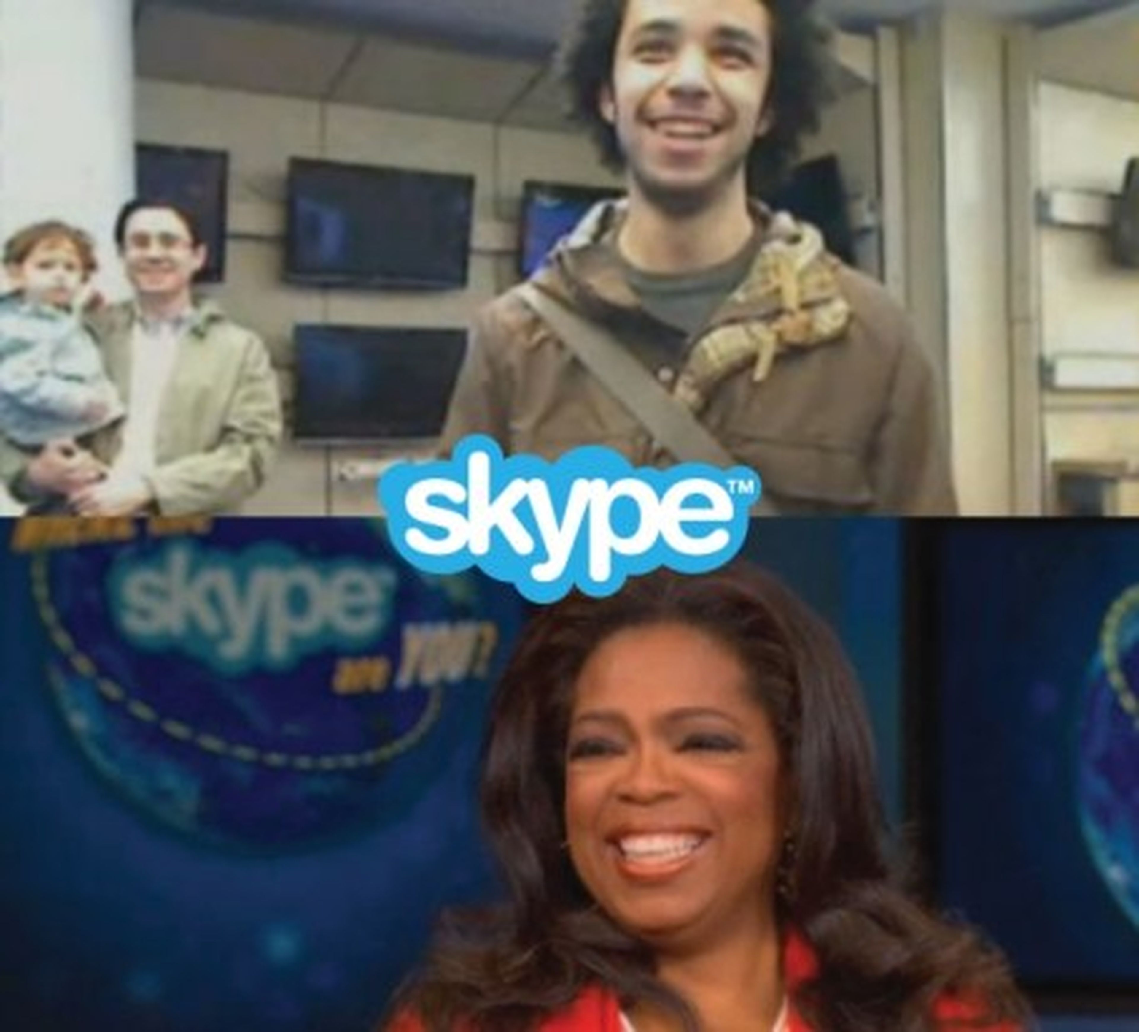 Oprah Winfrey y Skype