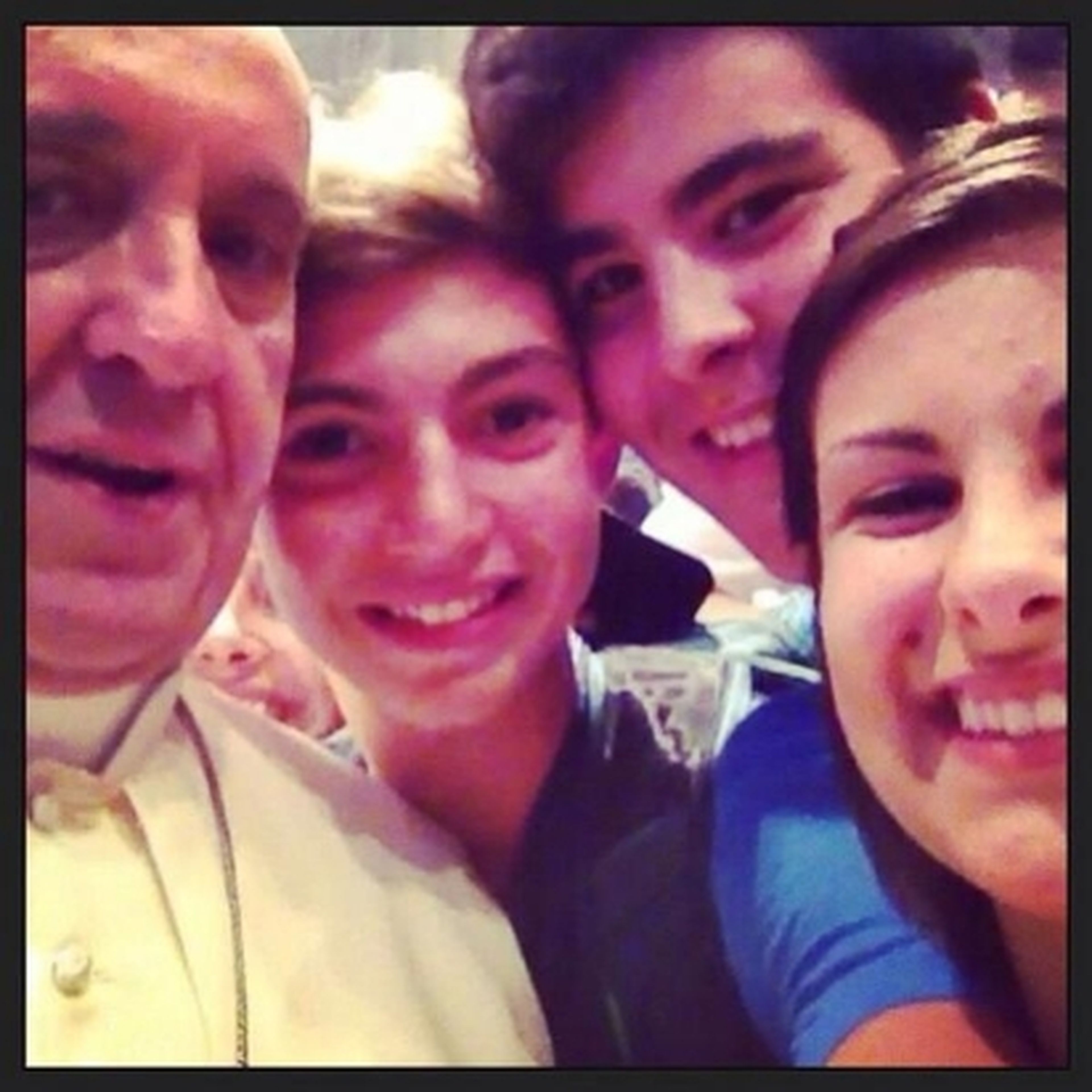 Selfie Papa Francisco