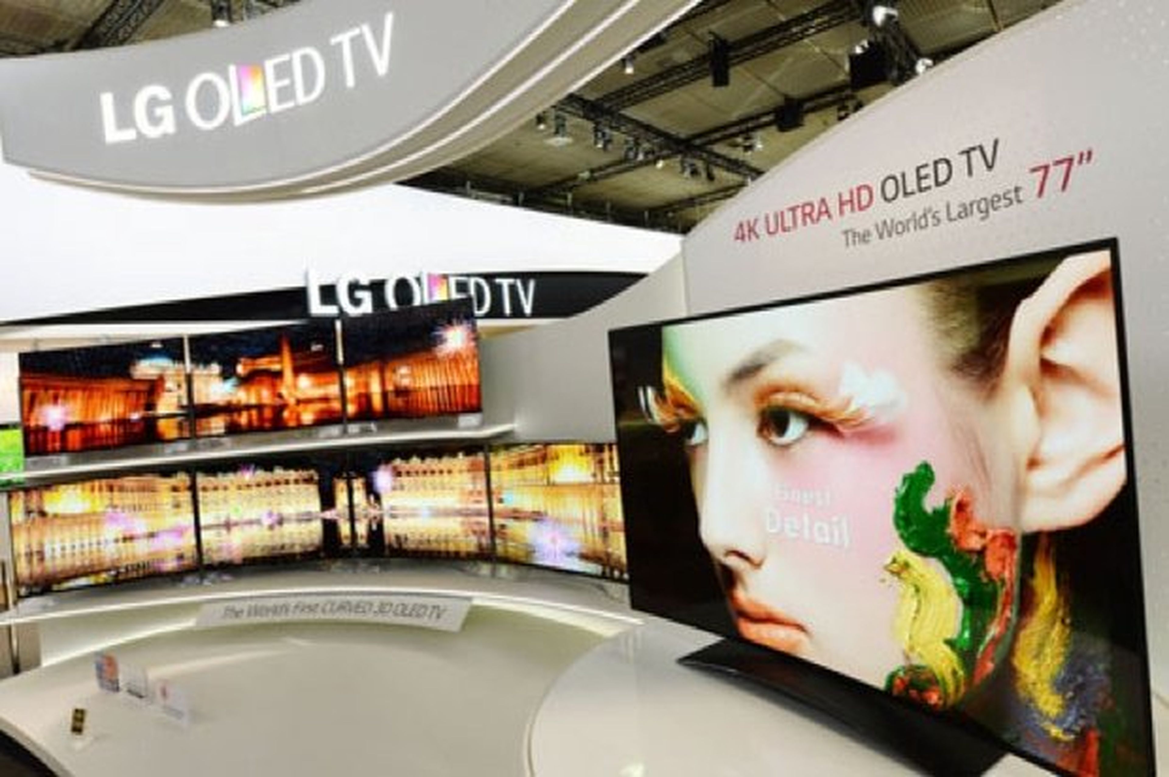 LG presenta TV 4K con pantalla OLED curvada de 77 pulgadas