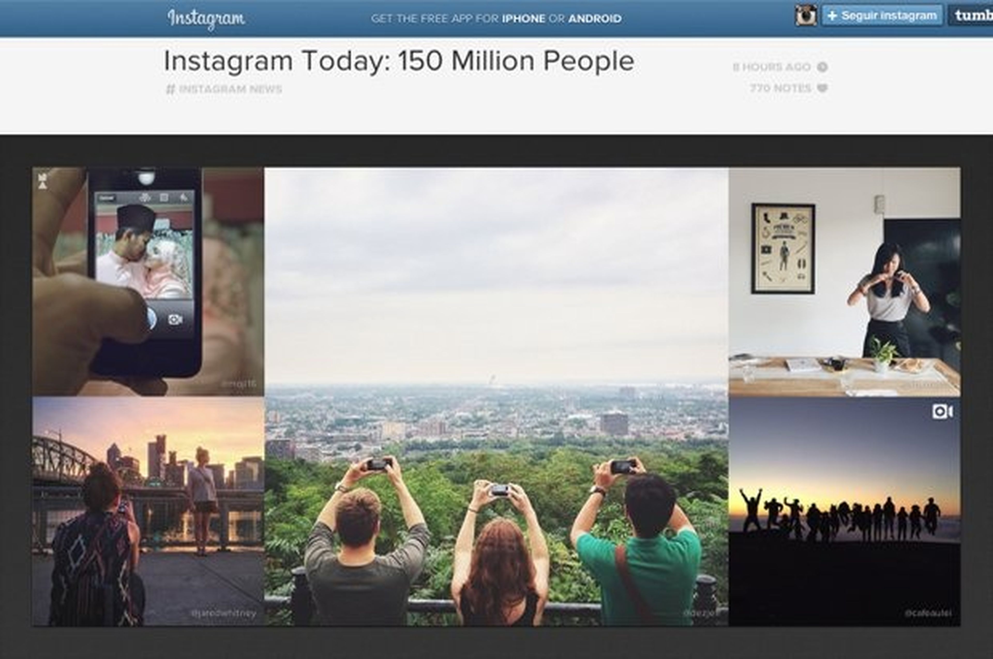 Instagram alcanza 150 millones de usuarios