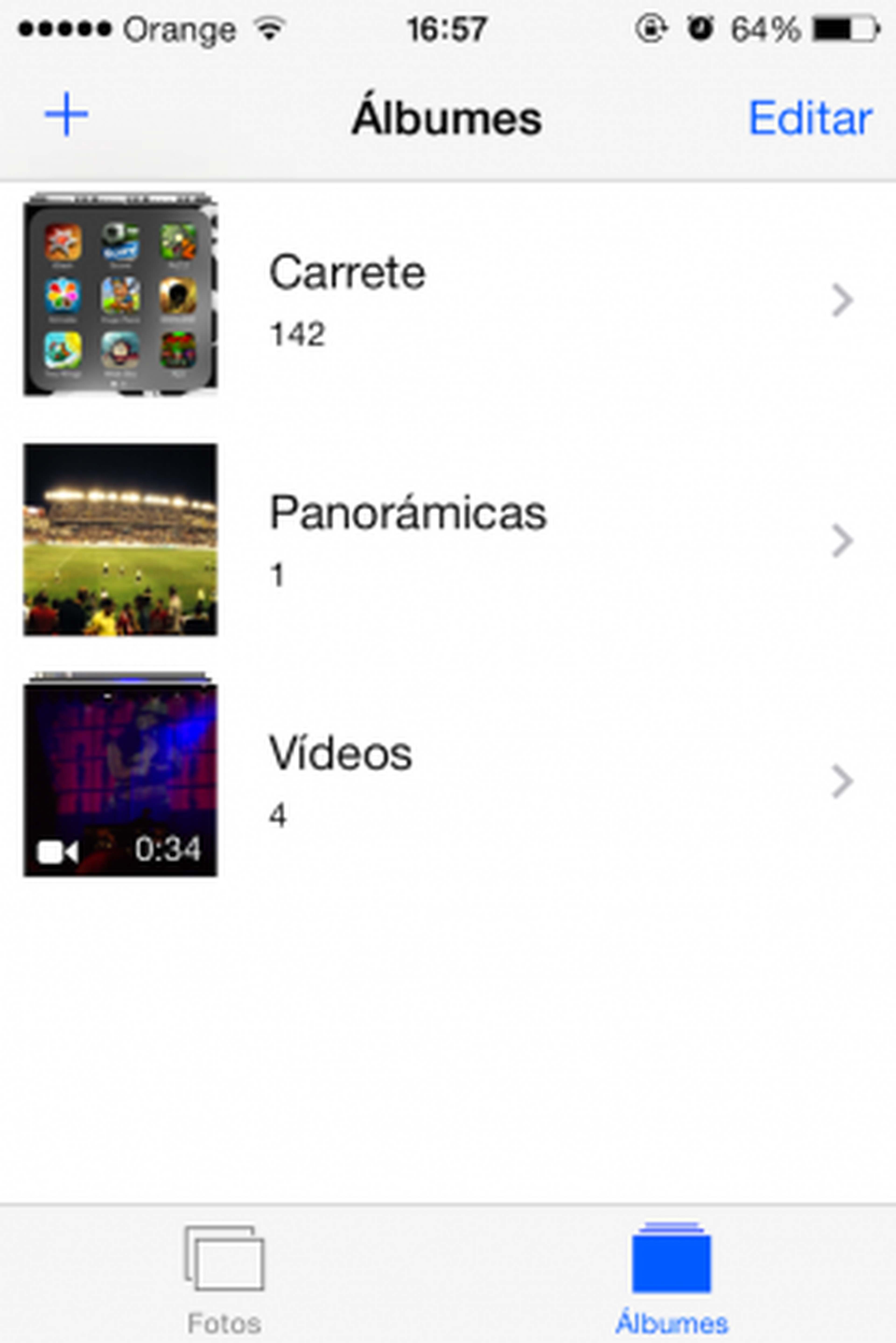 iOS 7 fotos