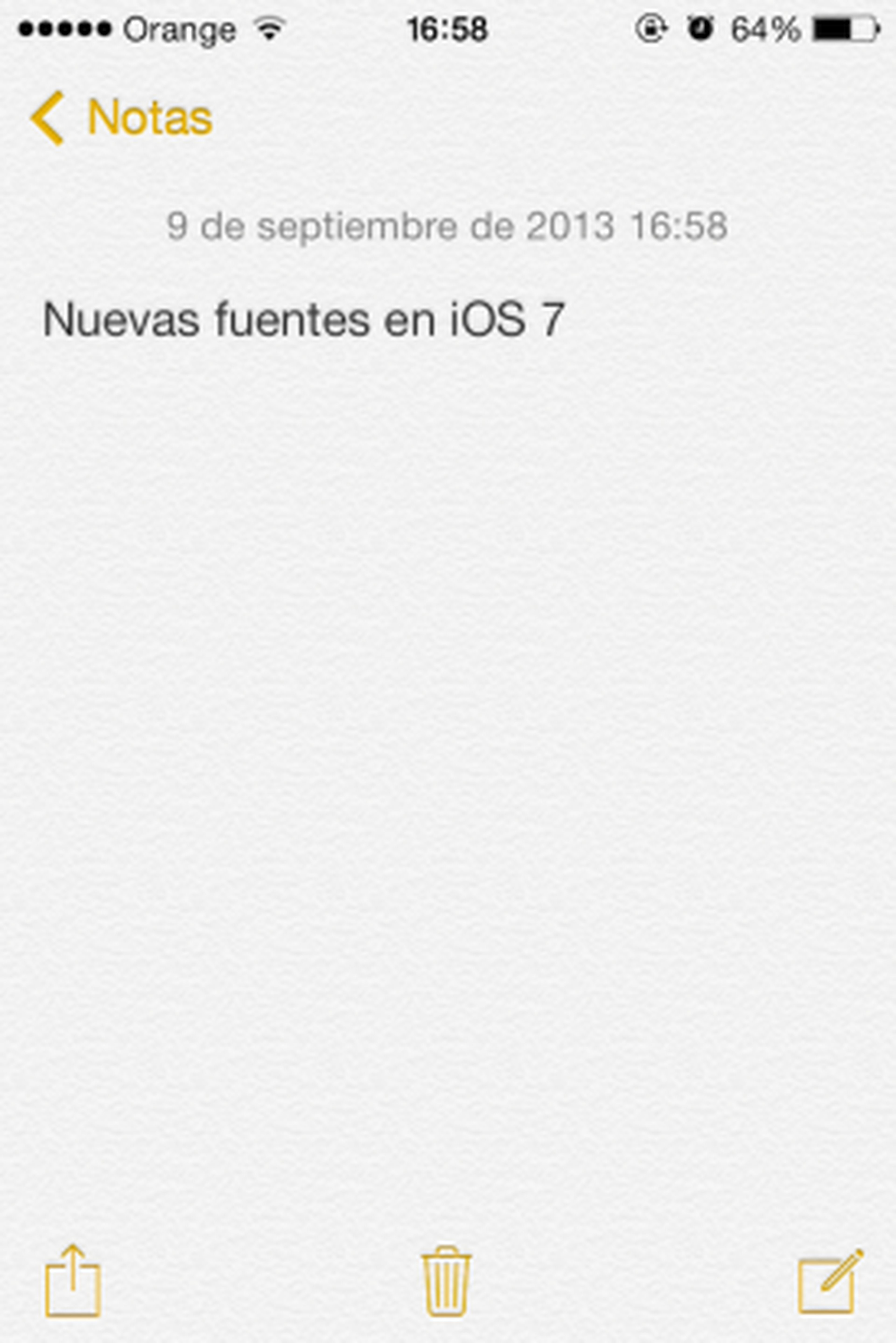 iOS 7 fuentes