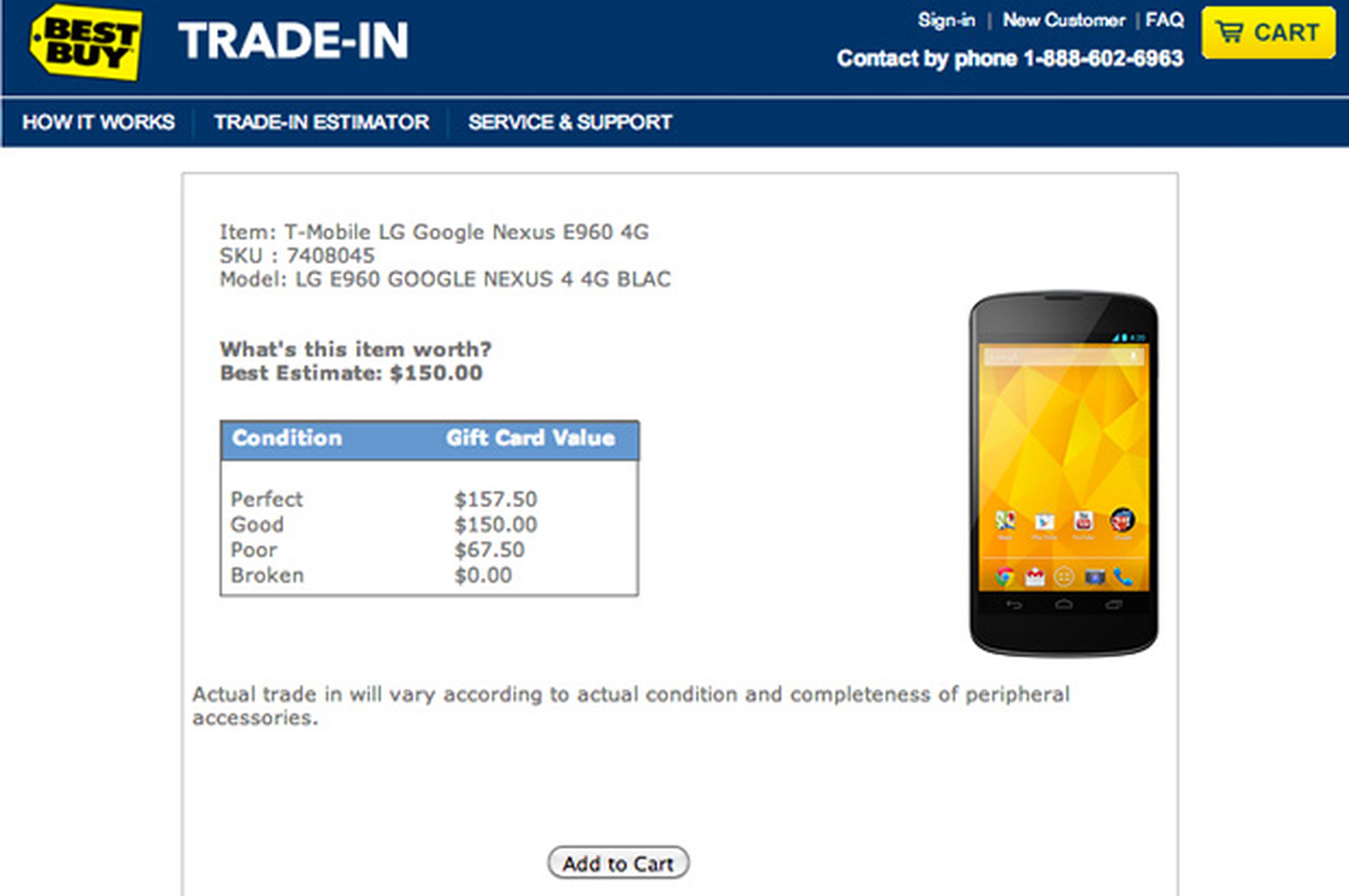 Best Buy quiere tu Nexus 4