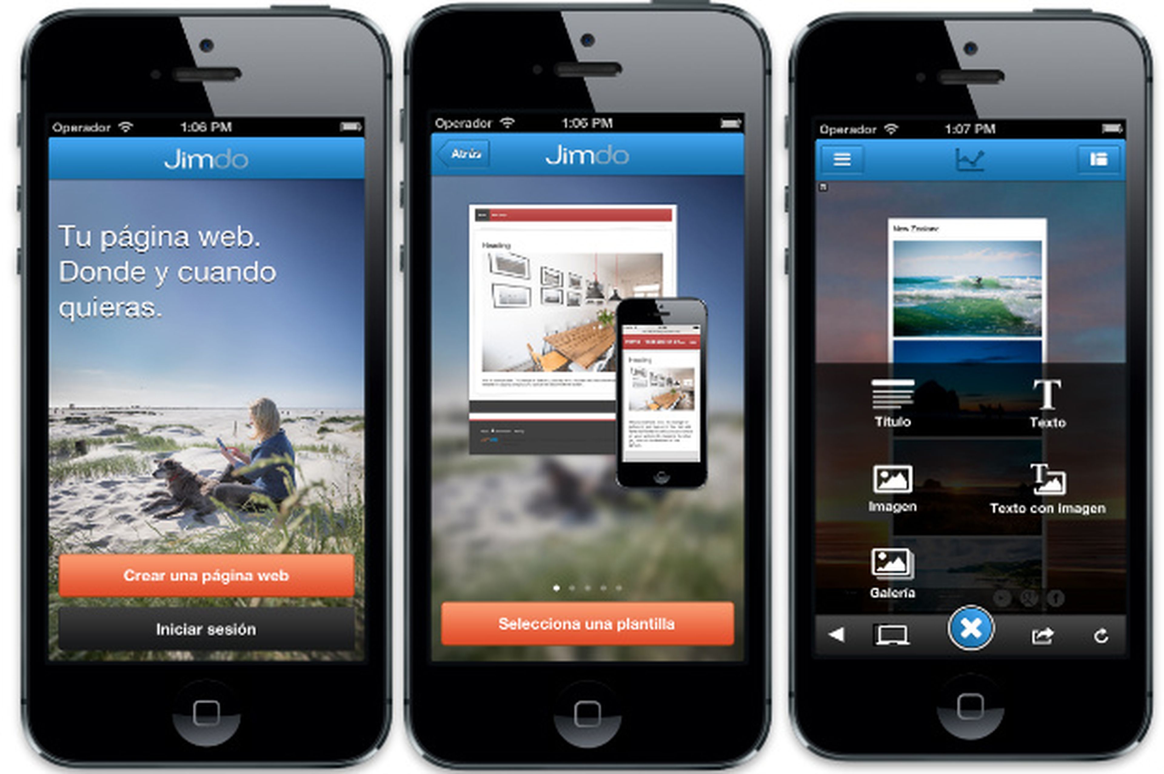 Jimdo lanza su app para iOS en España y Latinoamérica