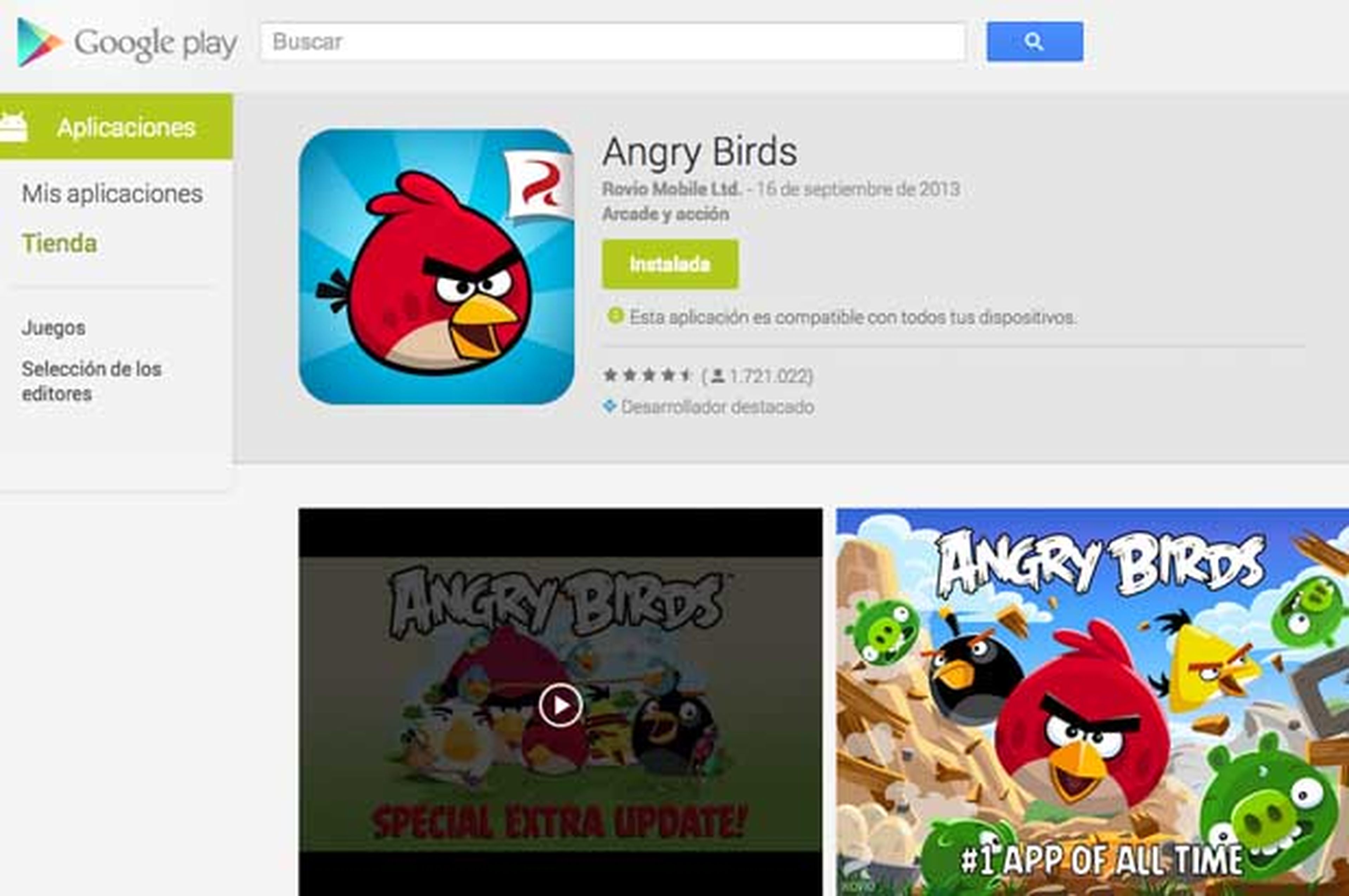 Angry Birds Original se actualiza con nuevos niveles