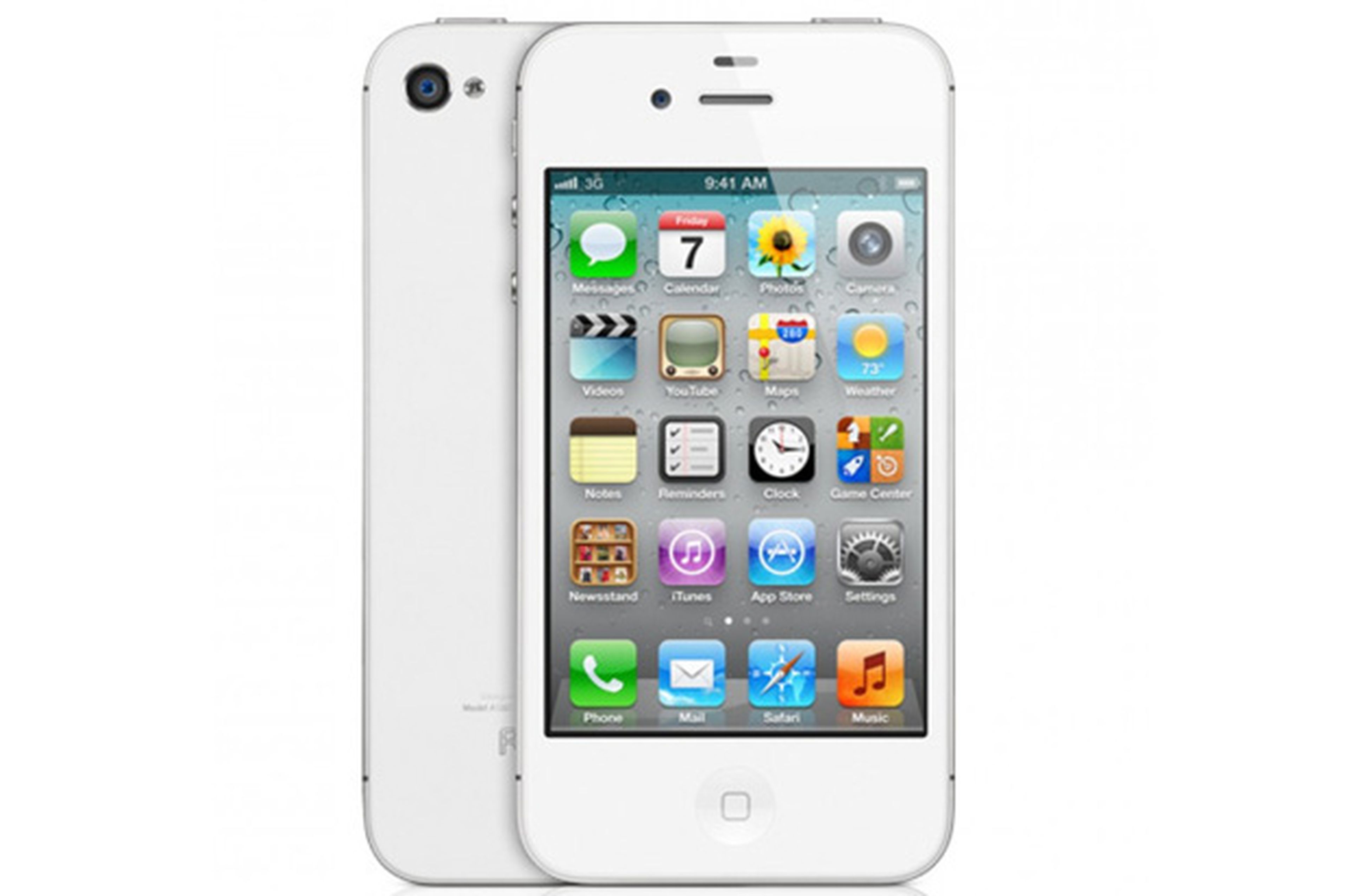 iPhone 4S en blanco