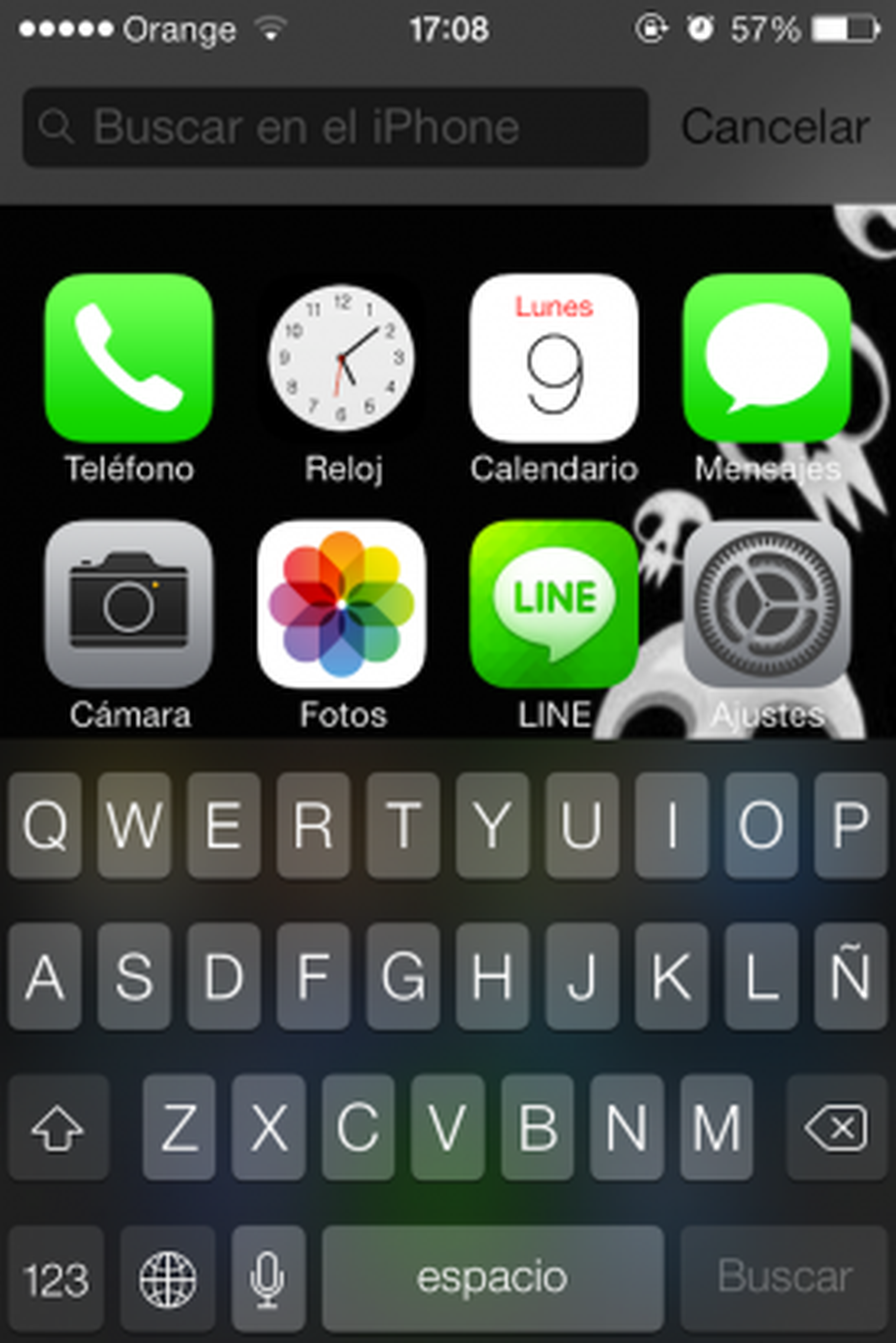 teclado iOS 7
