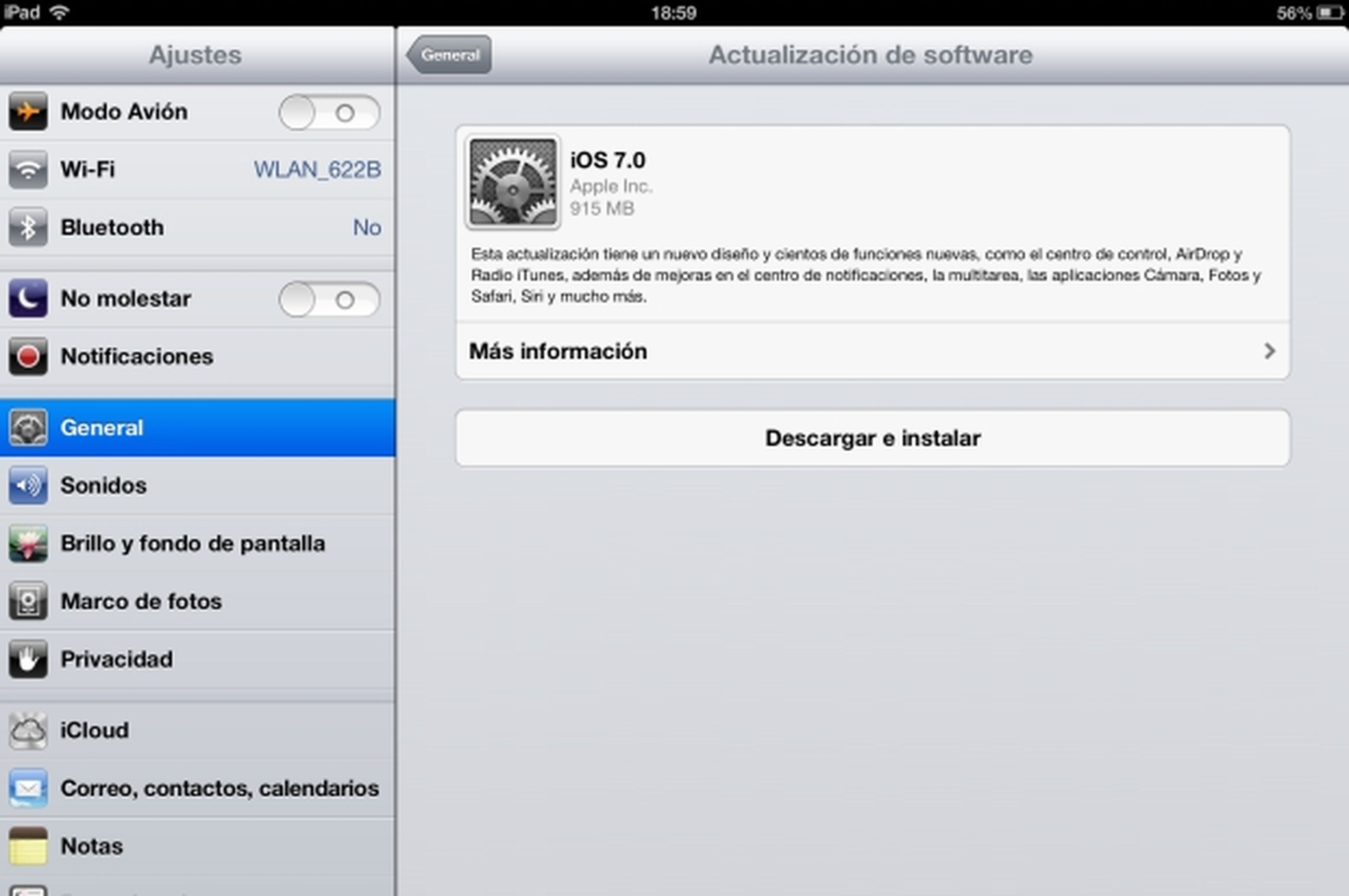 iOS 7 para iPad