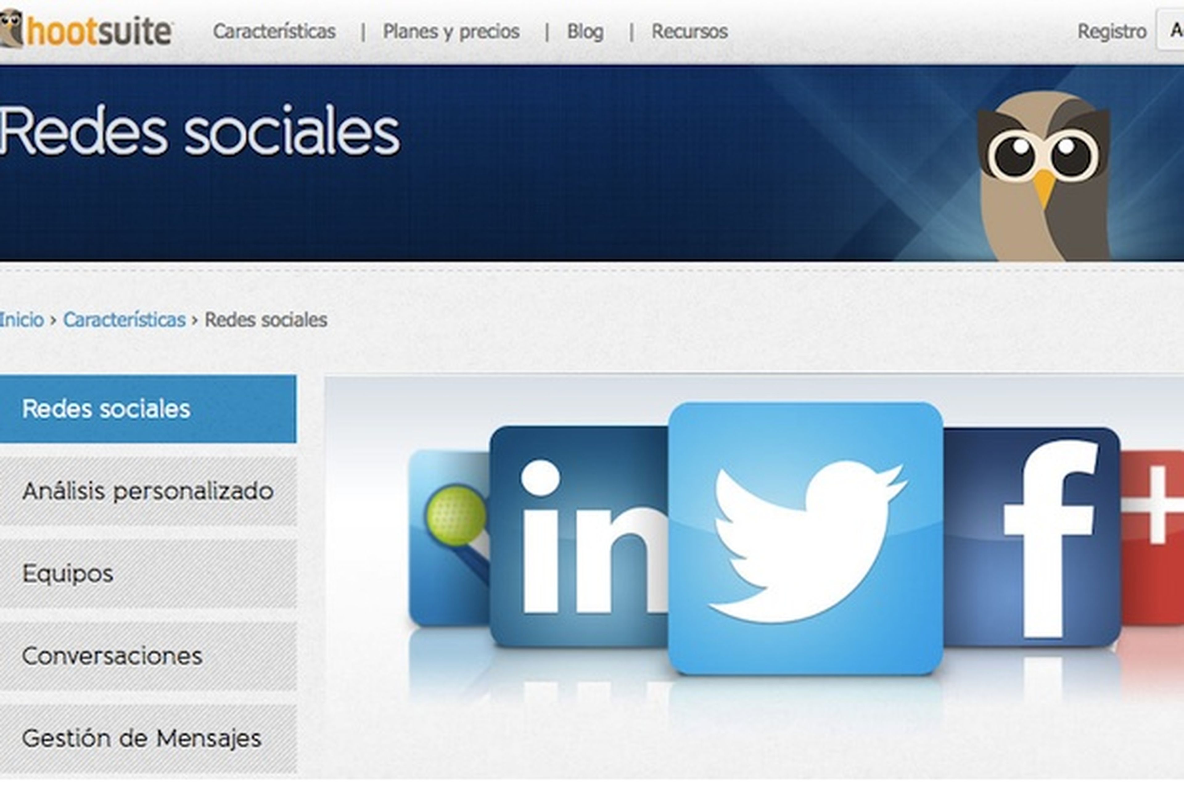 Programa actualizaciones en las redes sociales con HootSuite