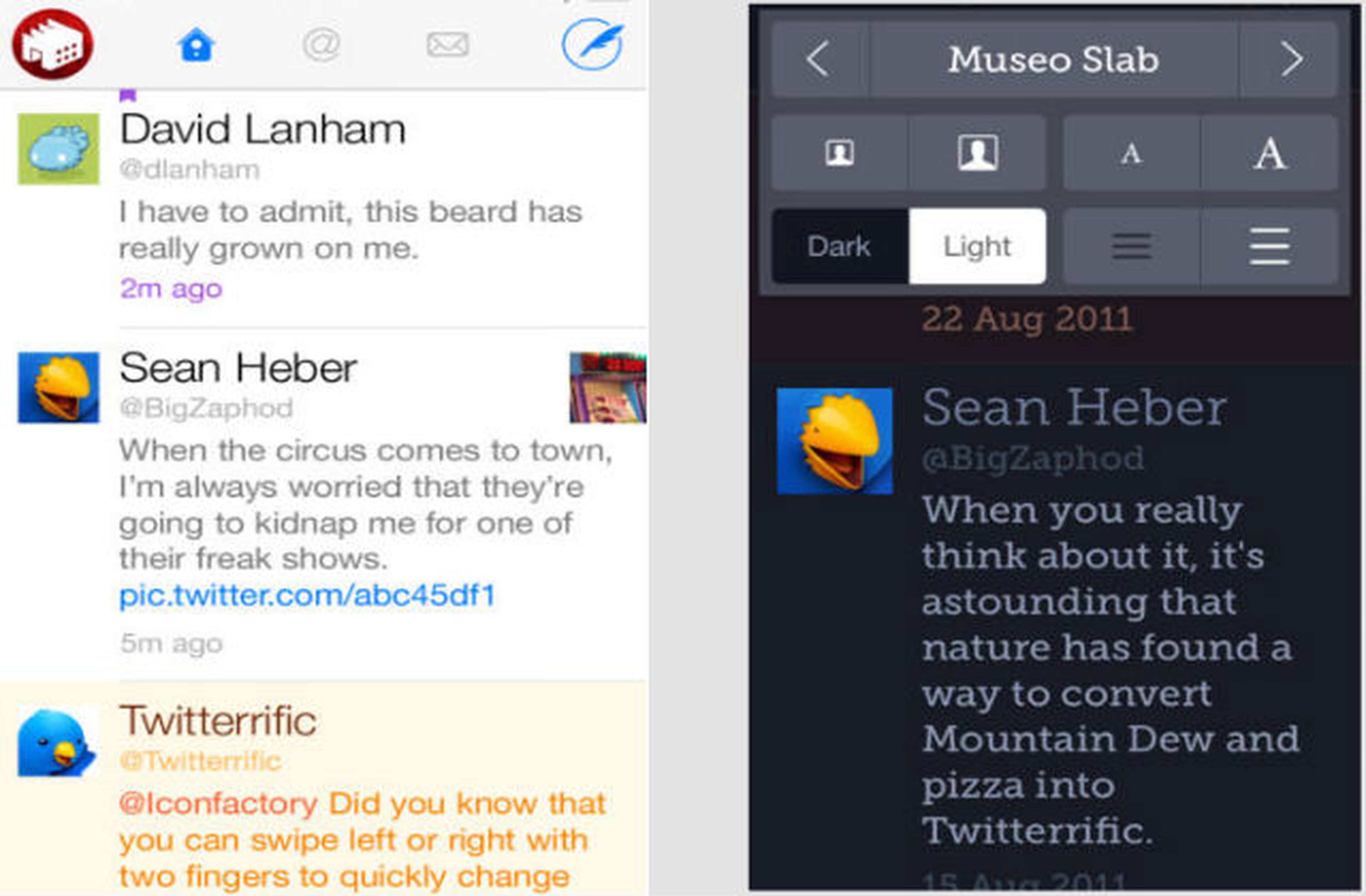 App Twitterrific 5 for Twitter