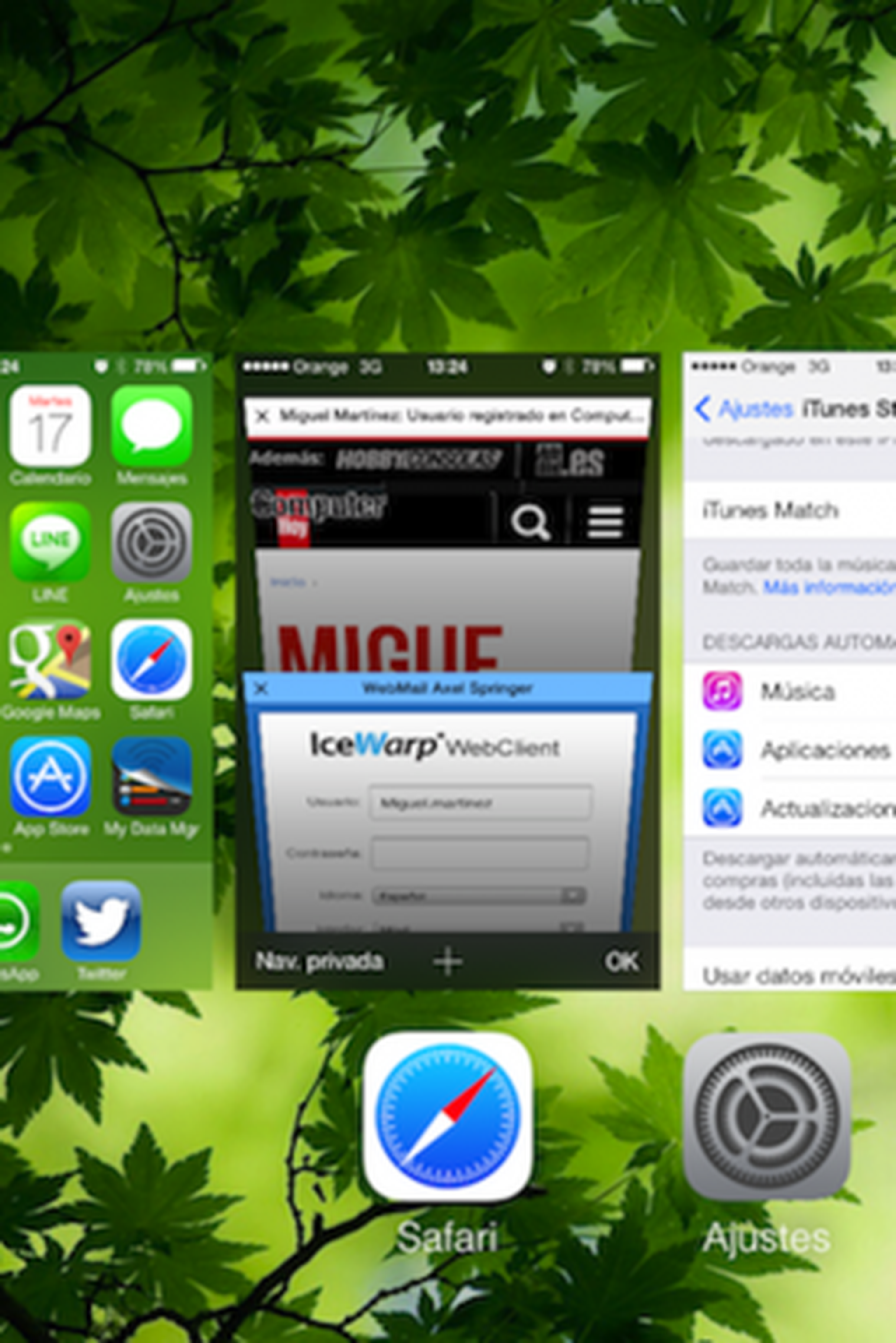 Multitarea iOs7