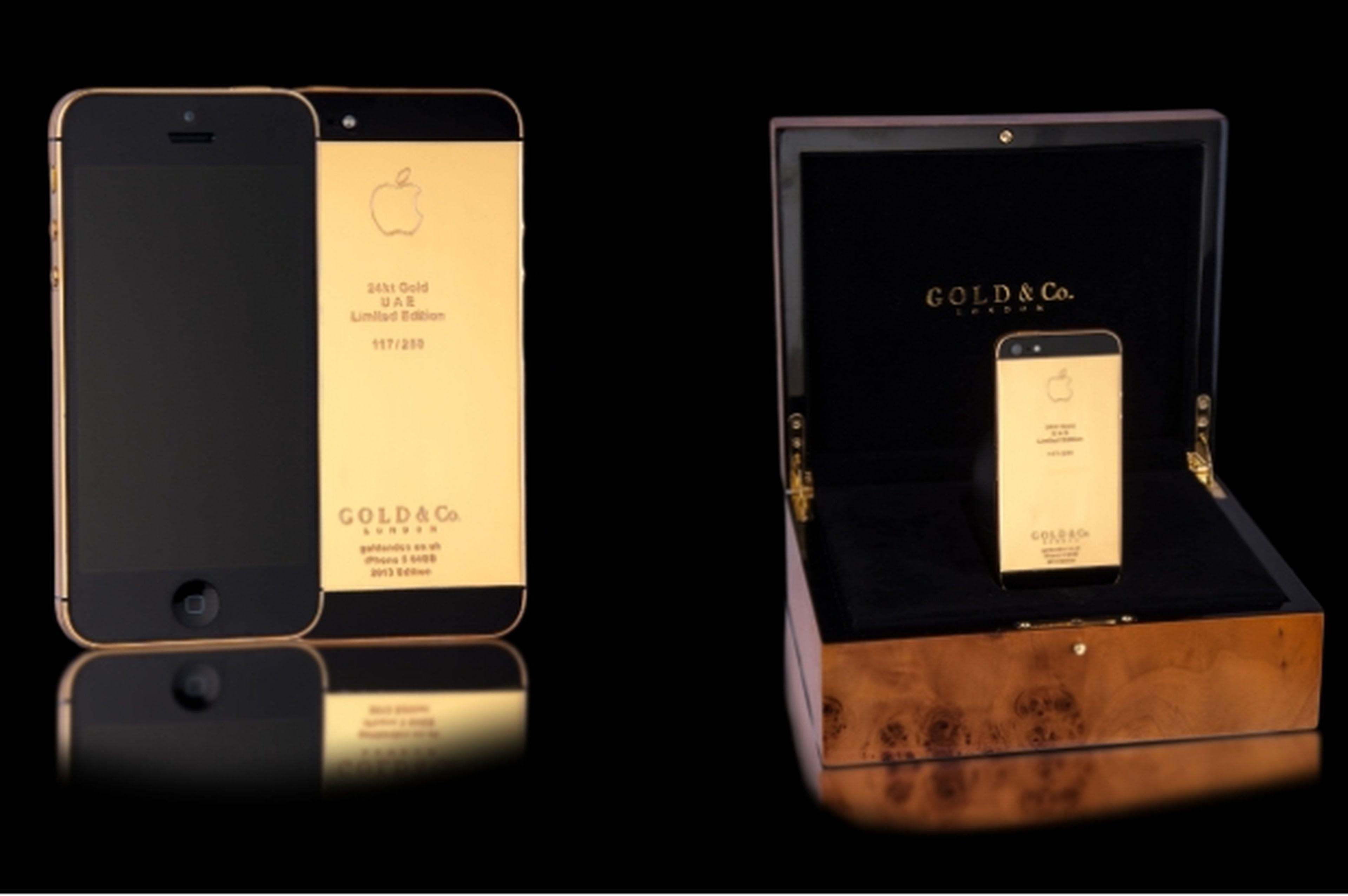 La joyería Gold & Co vende un iPhone 5S bañado en oro de 24 kilates por 5.000 dólares