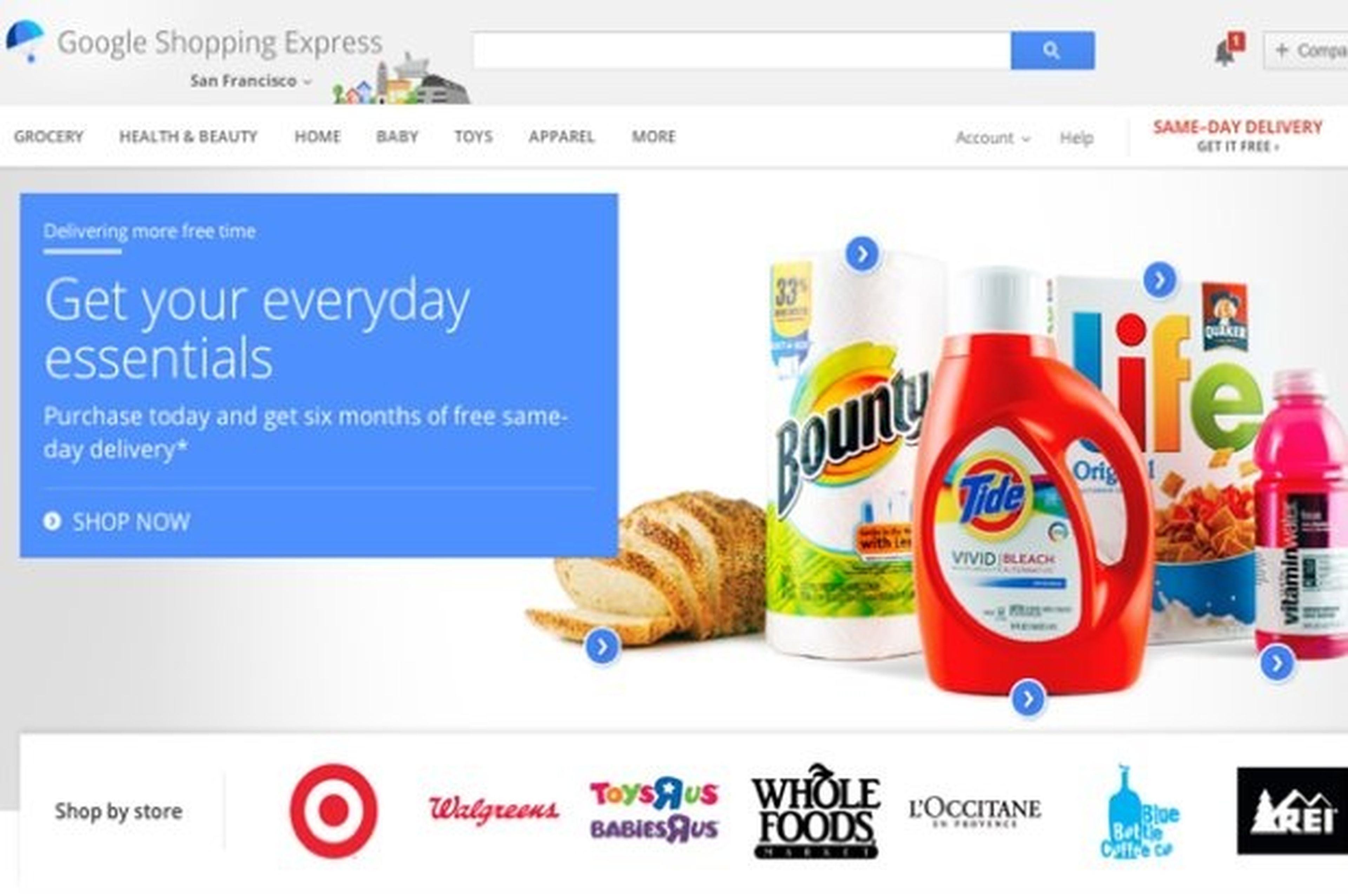 Google lanza Google SHopping Express