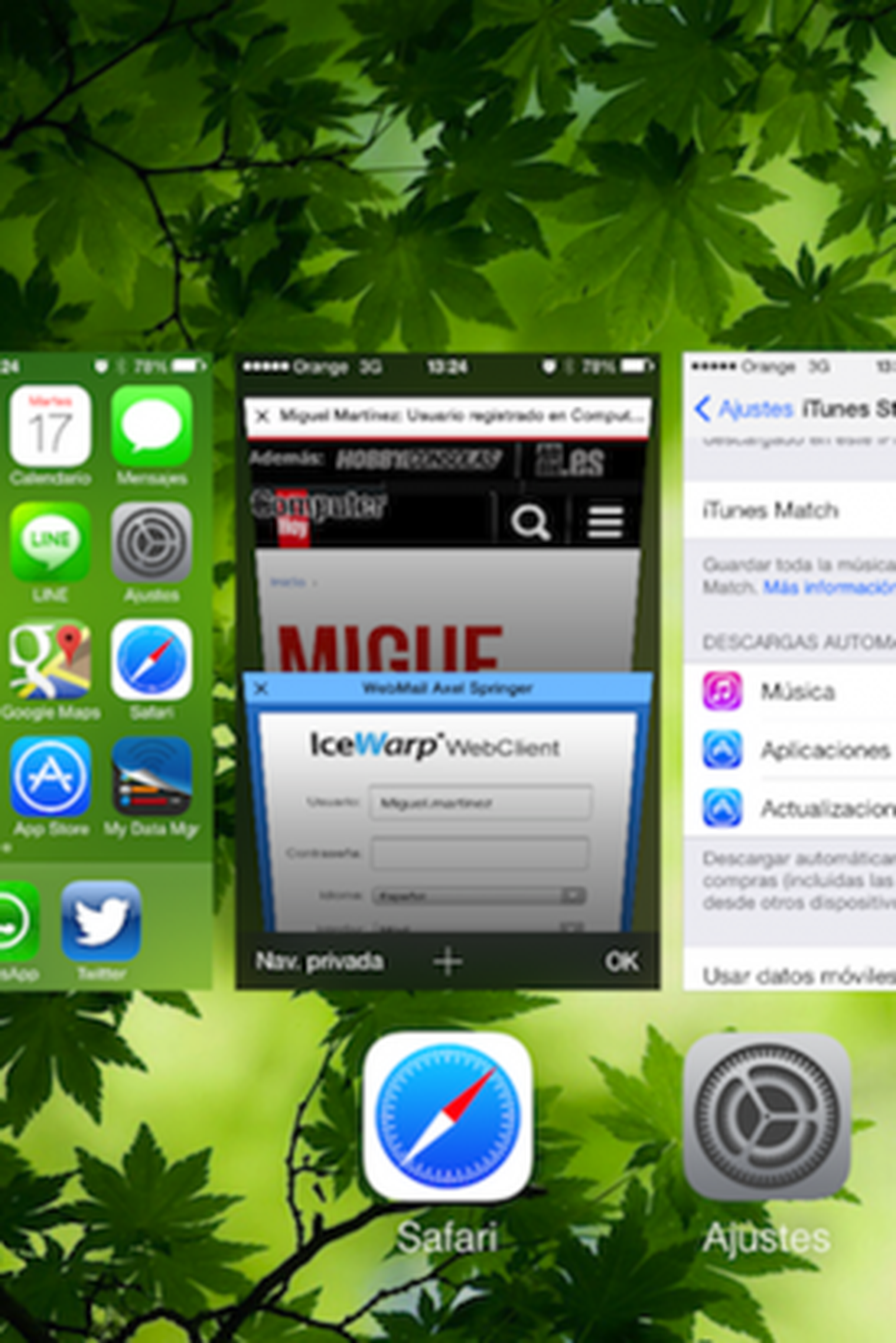 multitarea iOS 7
