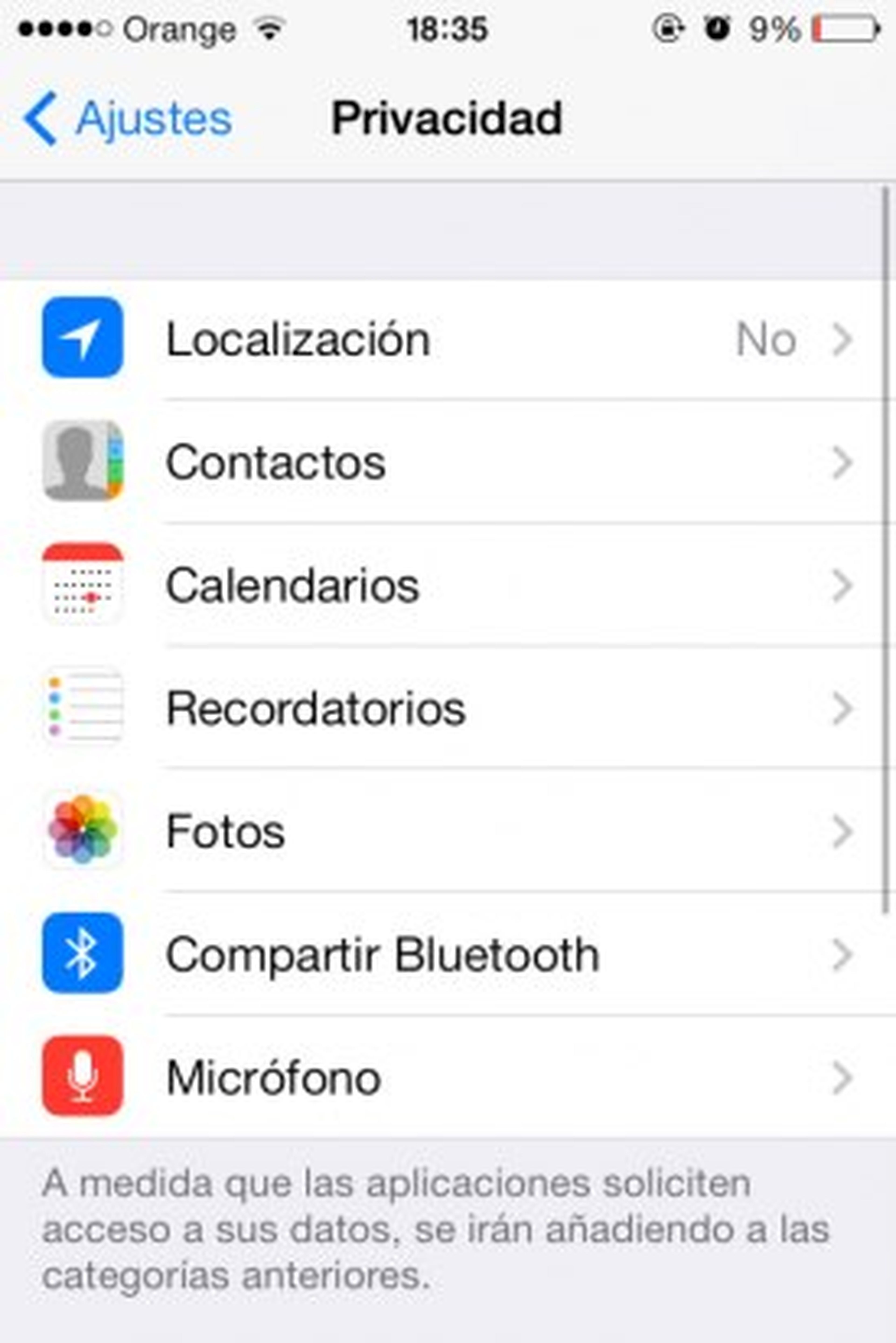 Localización iOS 7