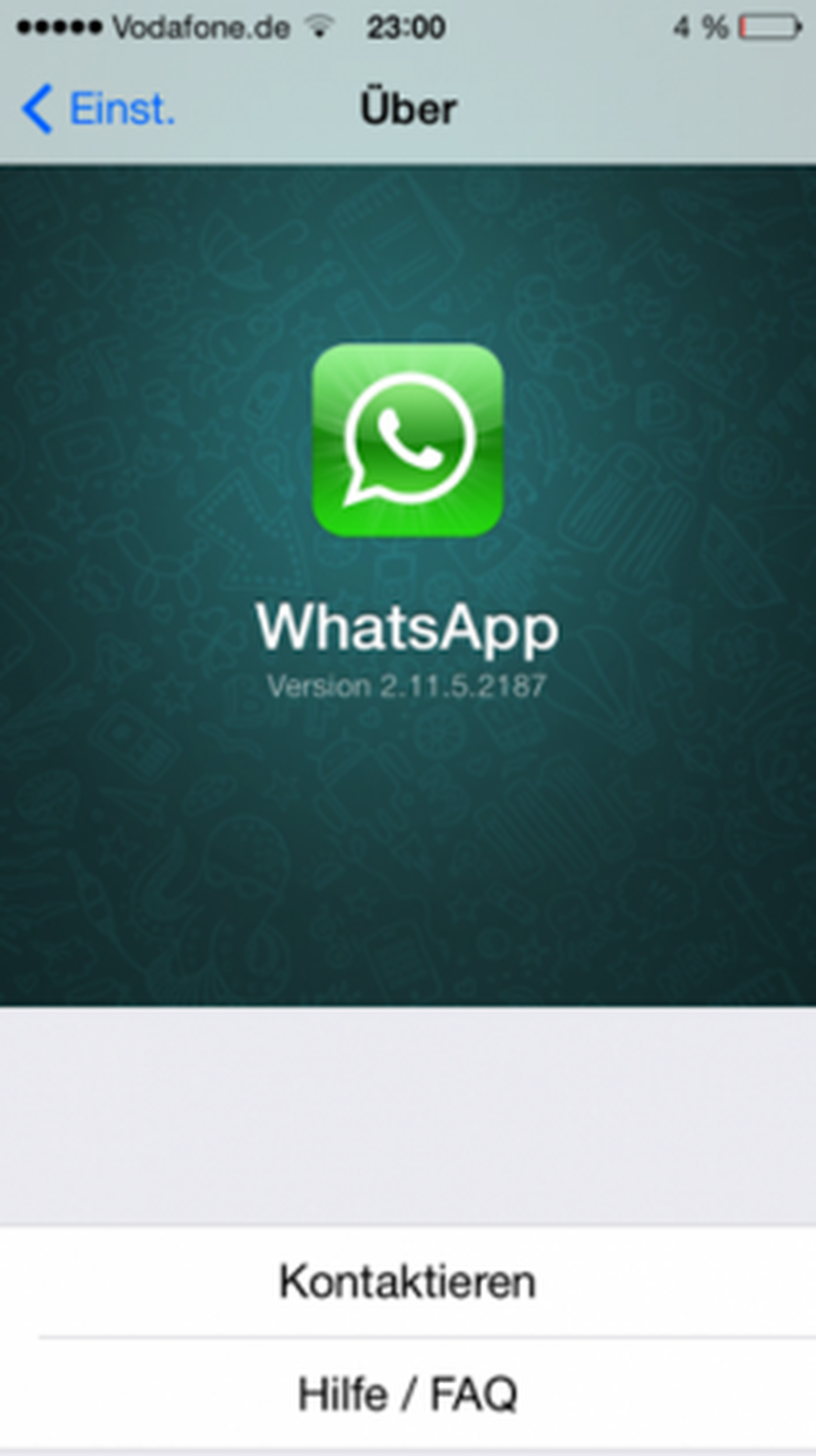 WhatsApp iOS 7