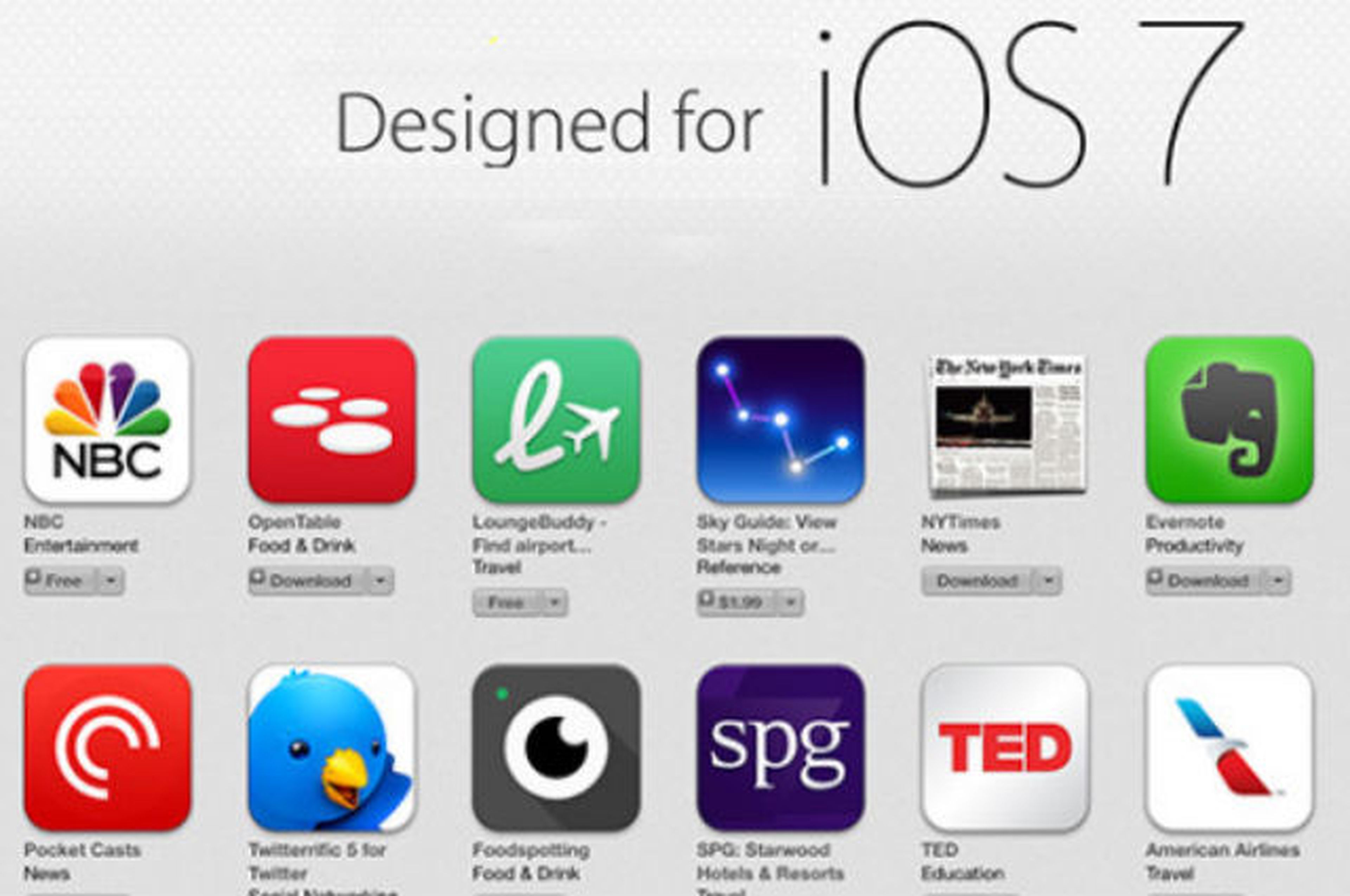 Apps iOS 7