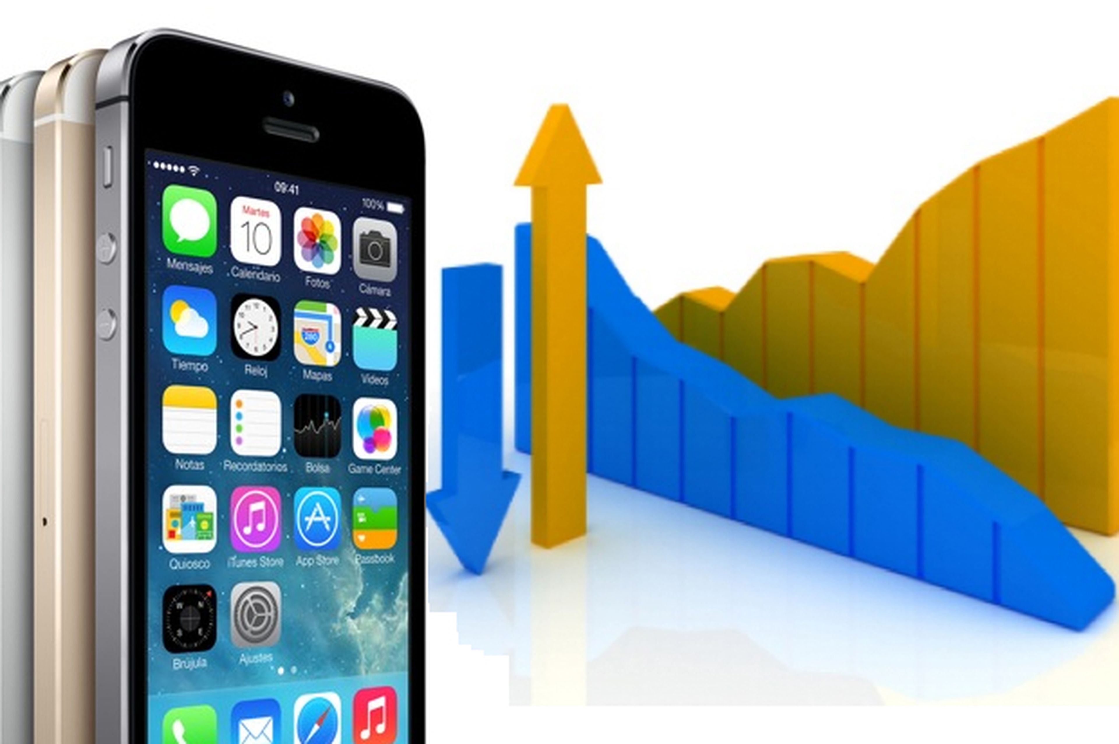 Número de usuarios nuevos de iPhone cae, actualizaciones suben