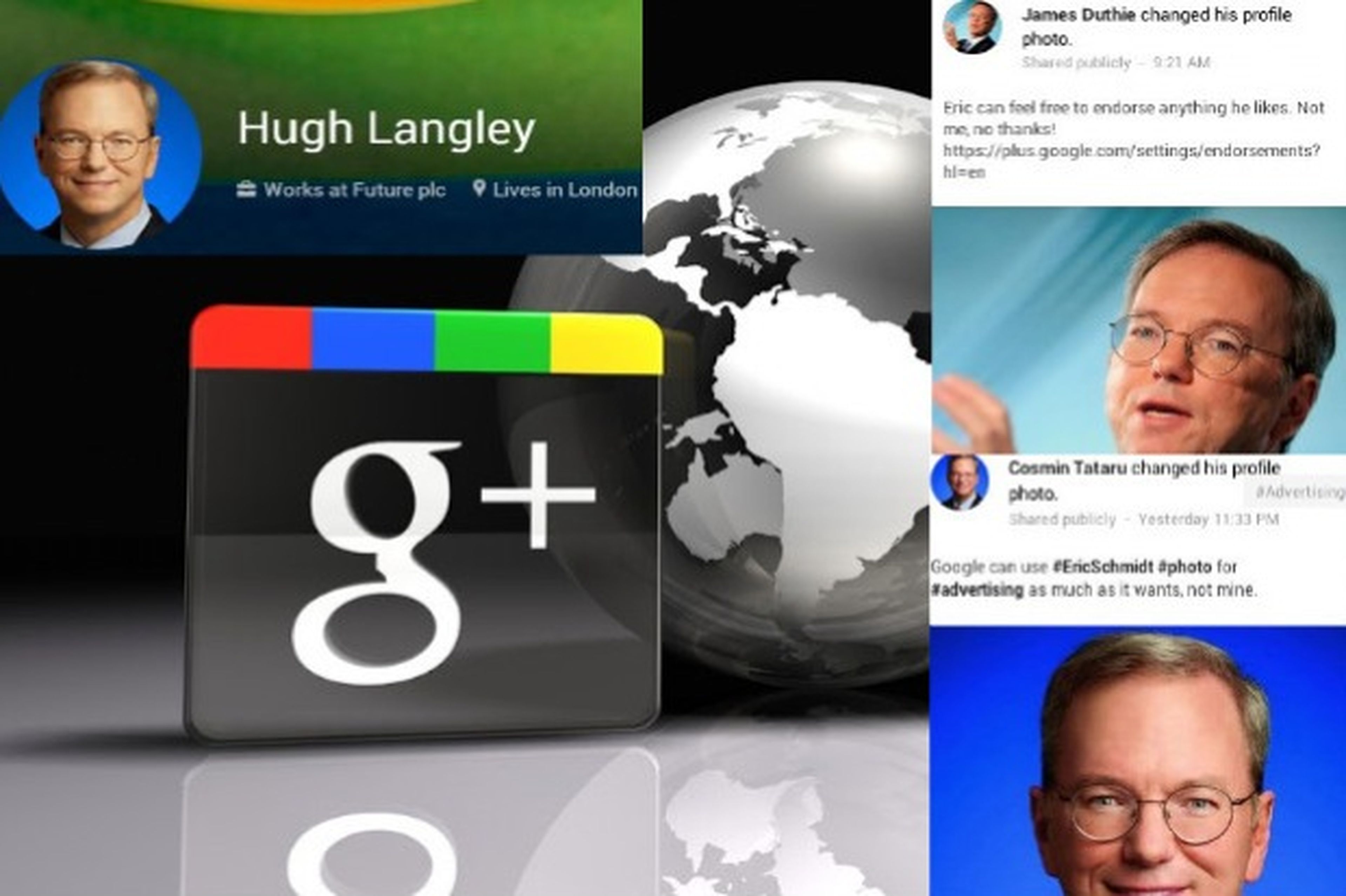 Usuarios Google+ cambian foto de perfil por imagen de Eric Schmidt