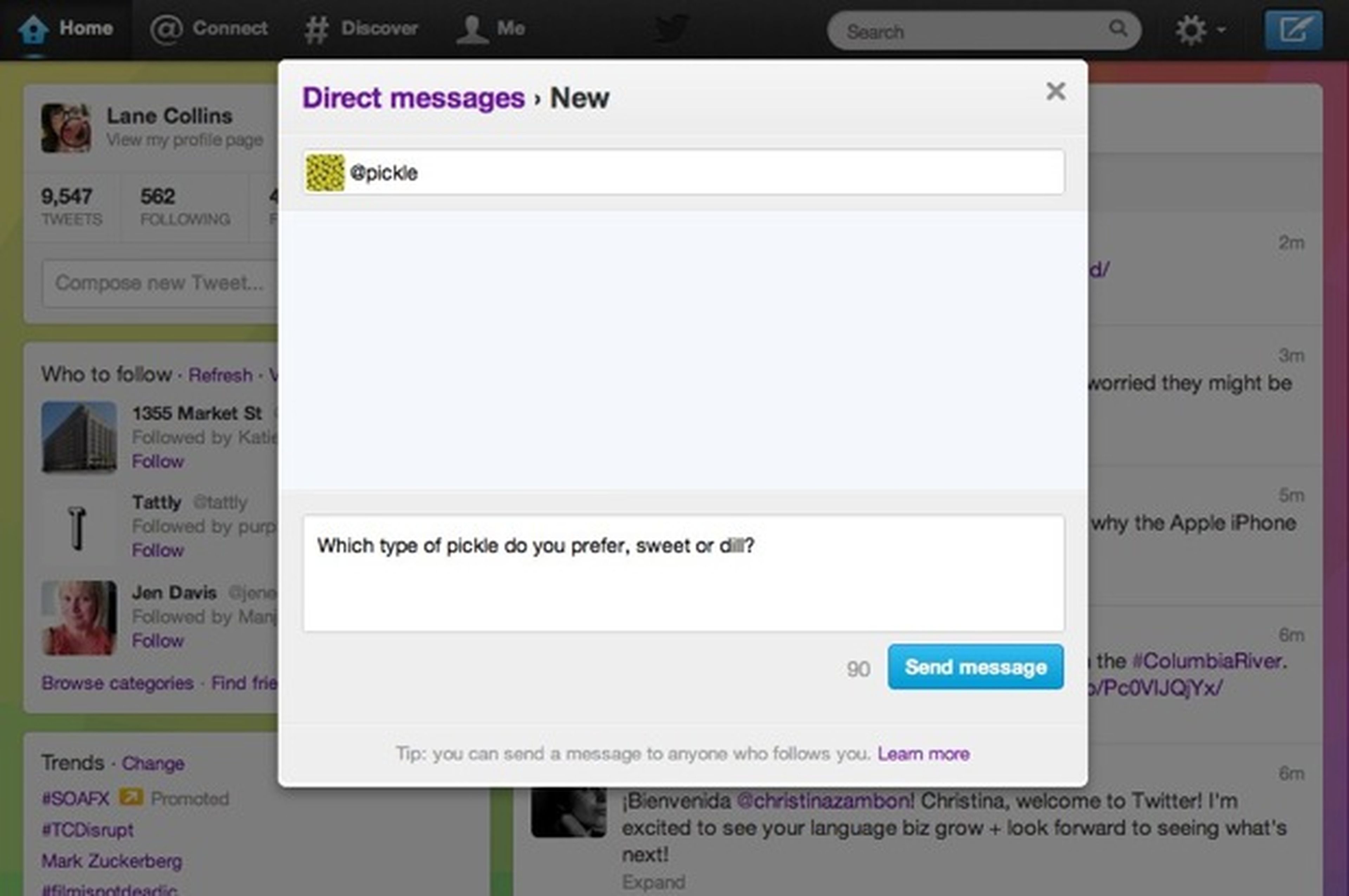 Twitter permite recibir mensajes directos de no-seguidos