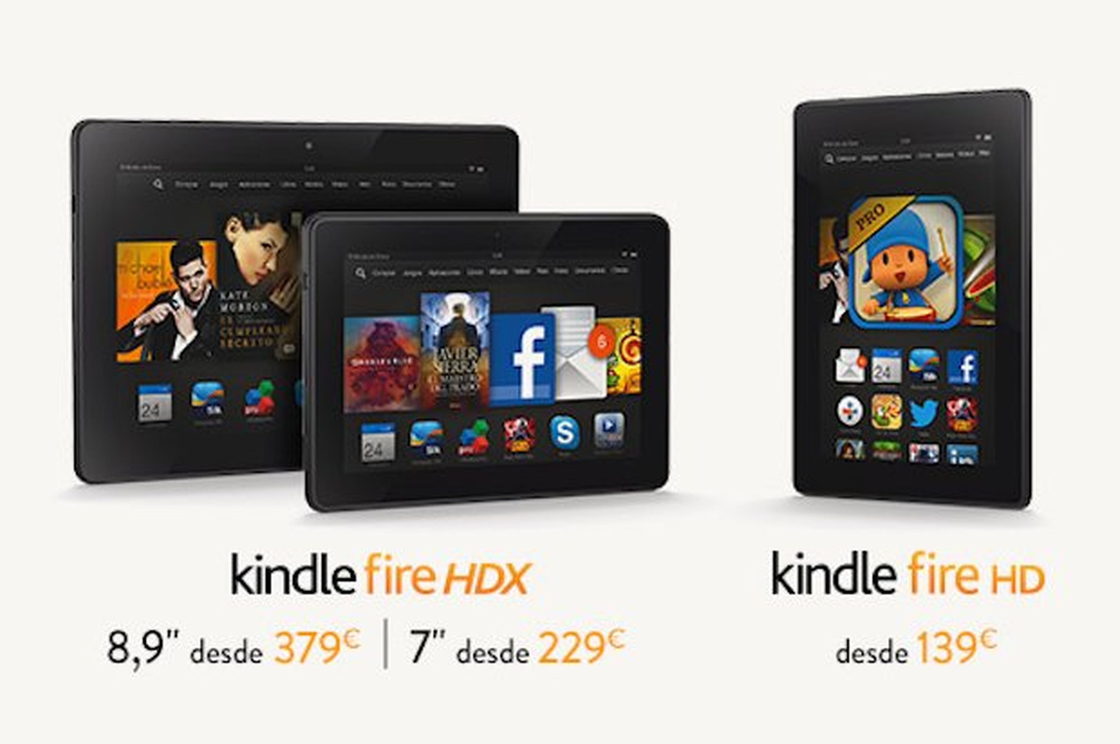 Kindle Fire HD, HDX 7 y HDX 8,9 ya están disponibles en Amazon ES