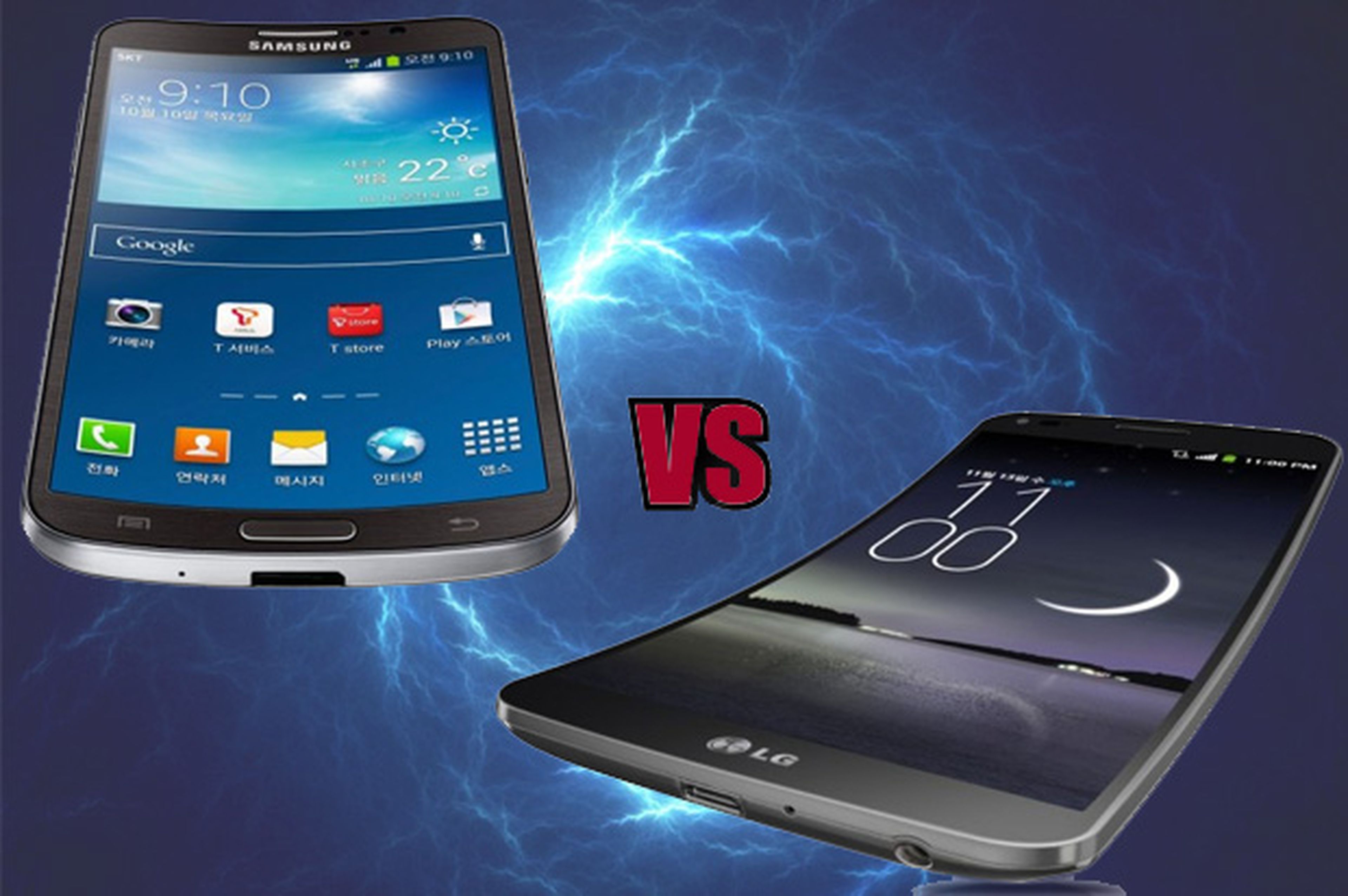 Comparativa: LG G Flex vs Samsung Galaxy Round
