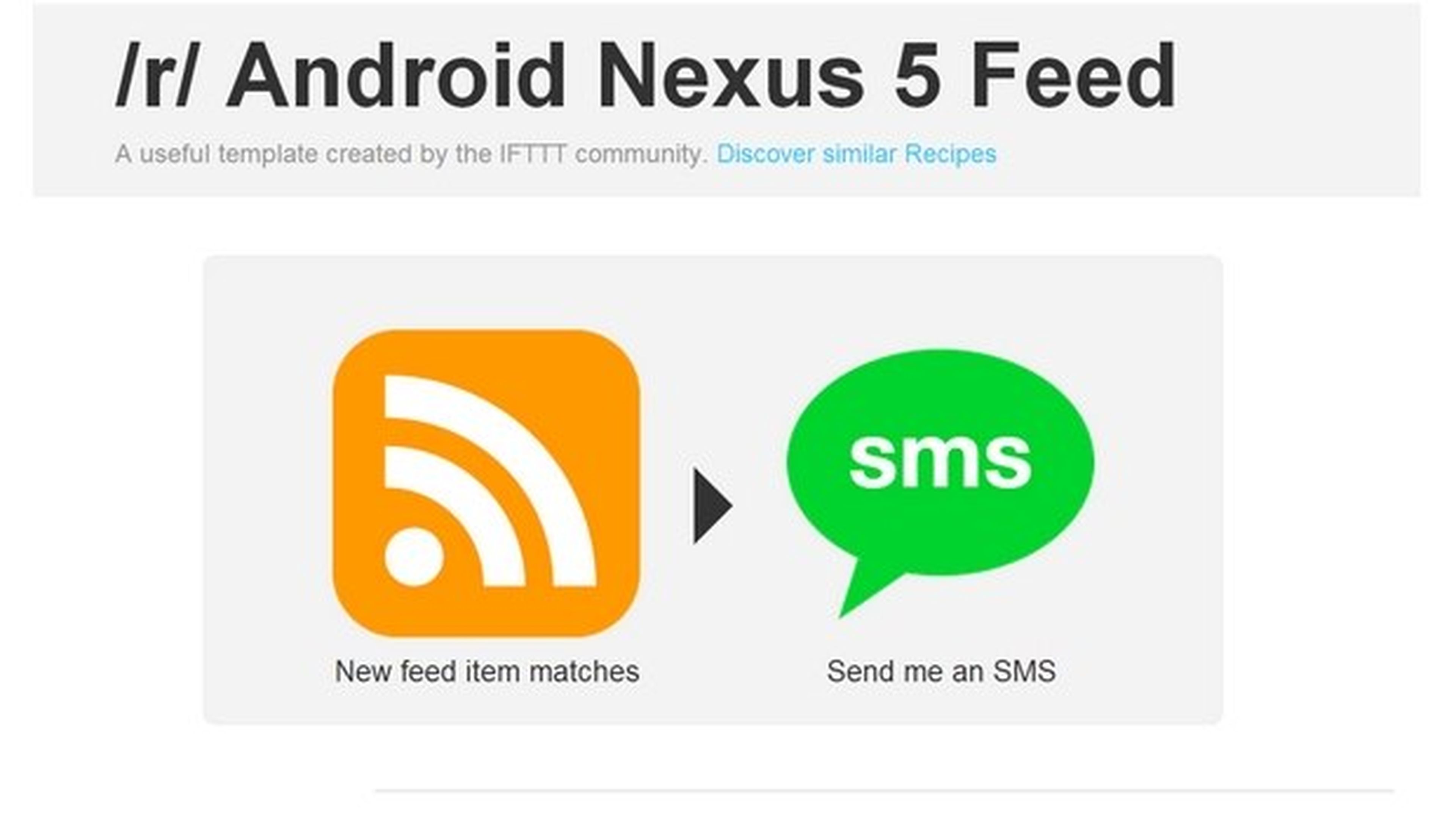 Alerta Nexus 5 IFTTT