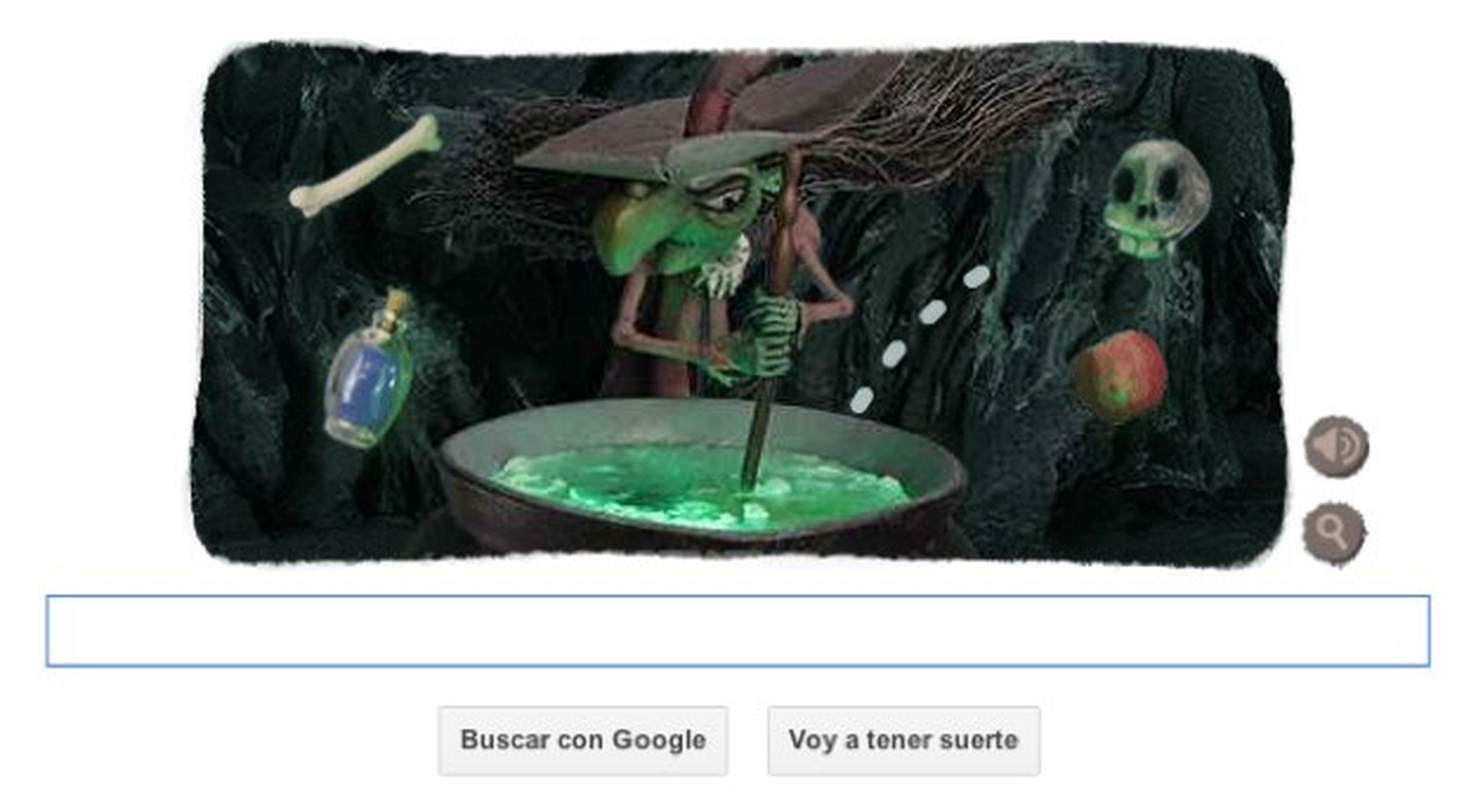 Doodle de Google se viste de Halloween