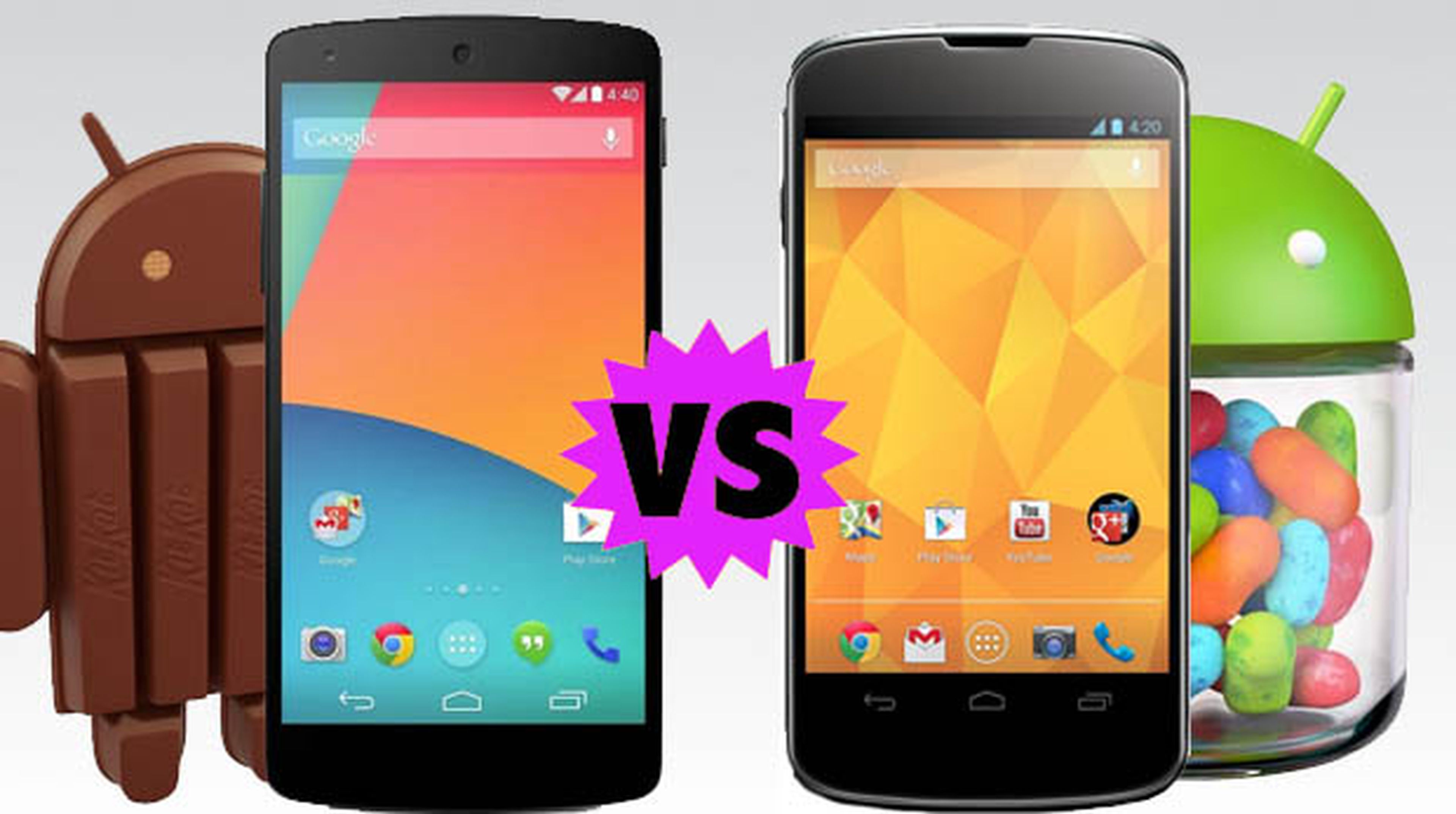 Nexus 4 vs Nexus 5