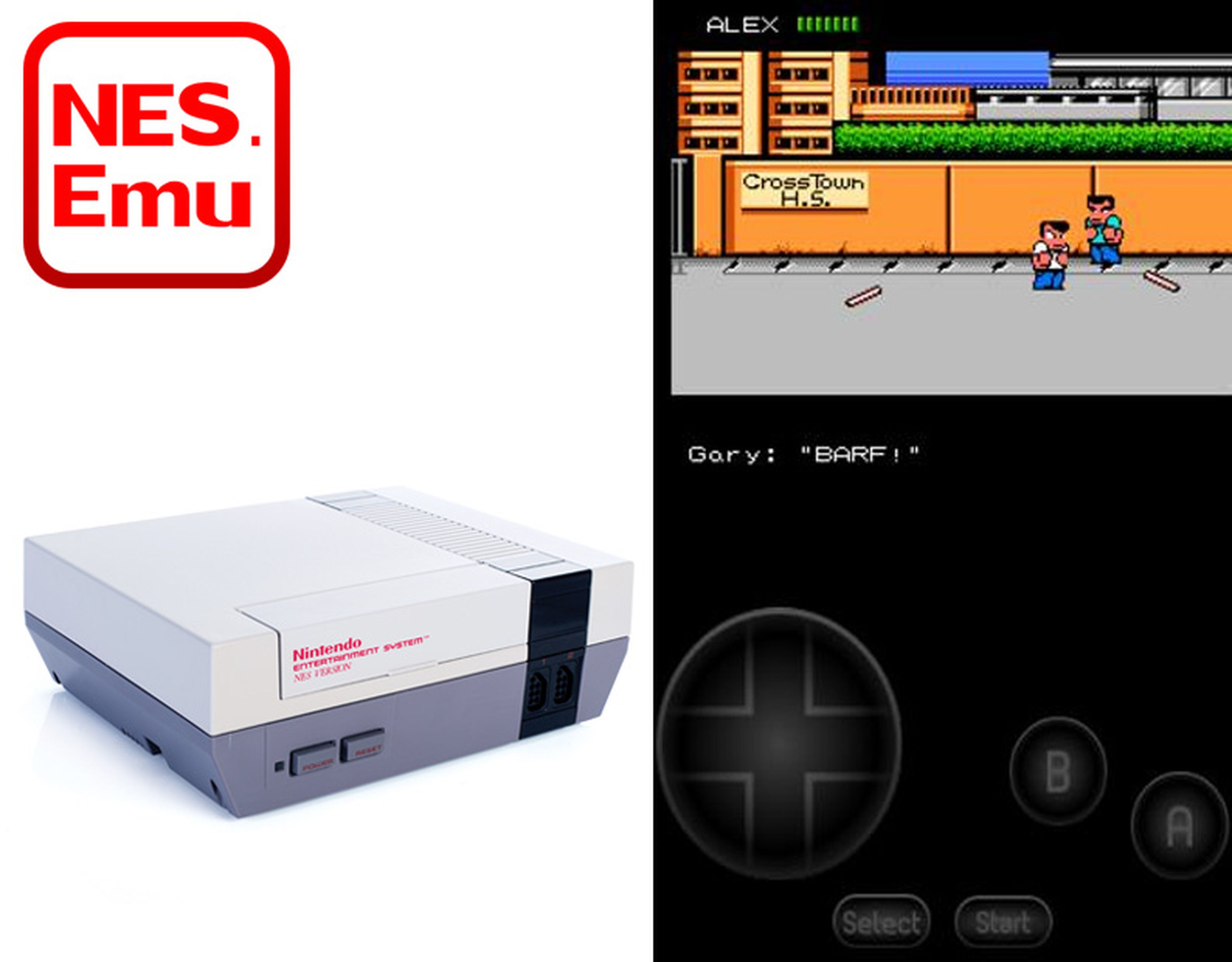App NES.emu y consola Nintendo NES