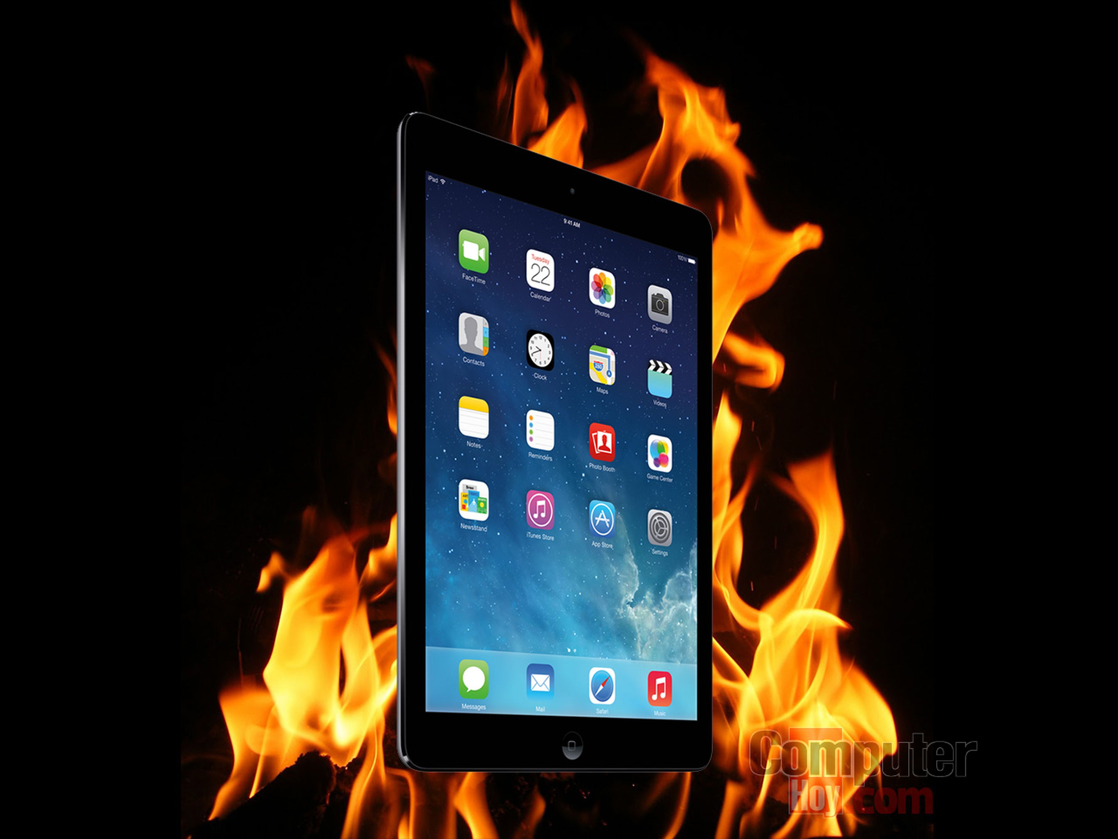 incendio iPad Air en tienda Vodafone
