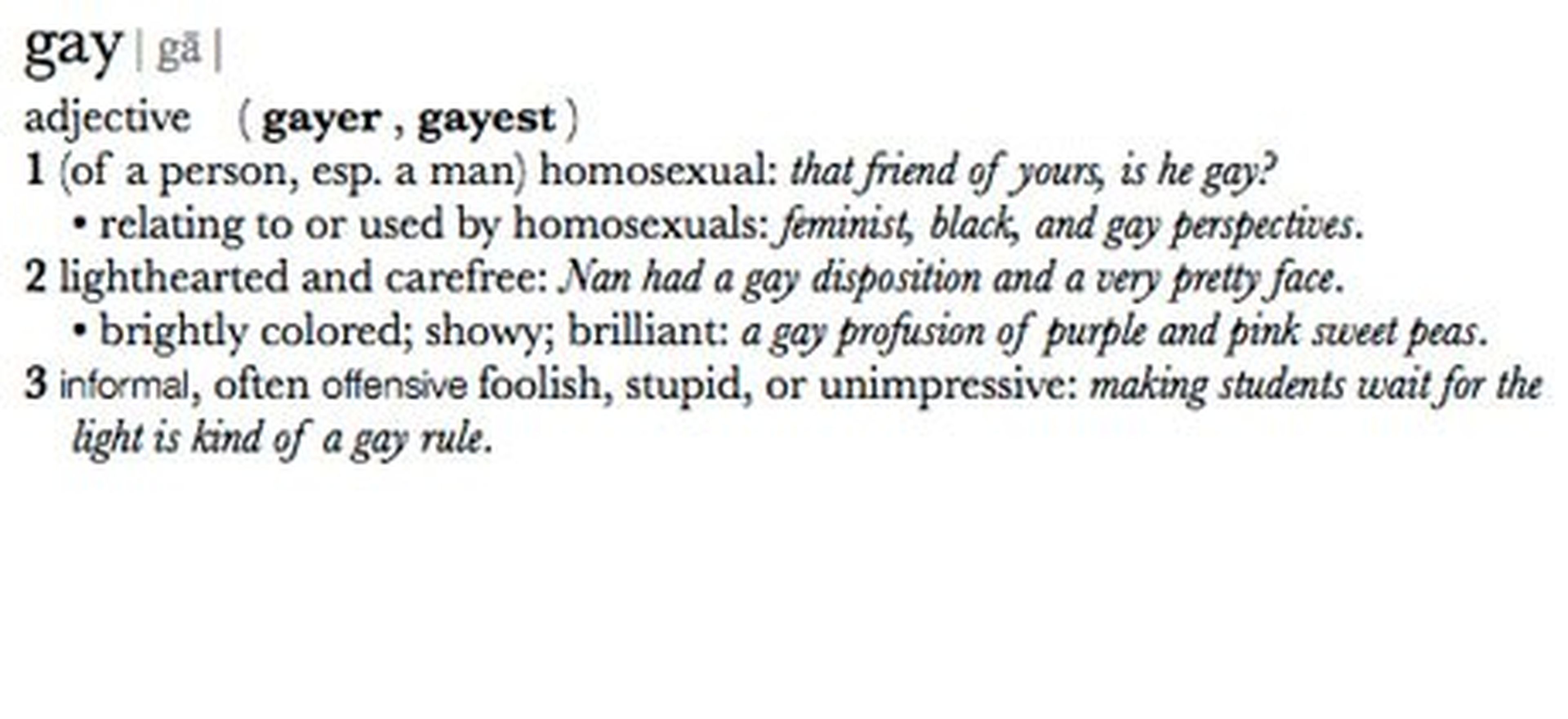 definición palabra gay original apple