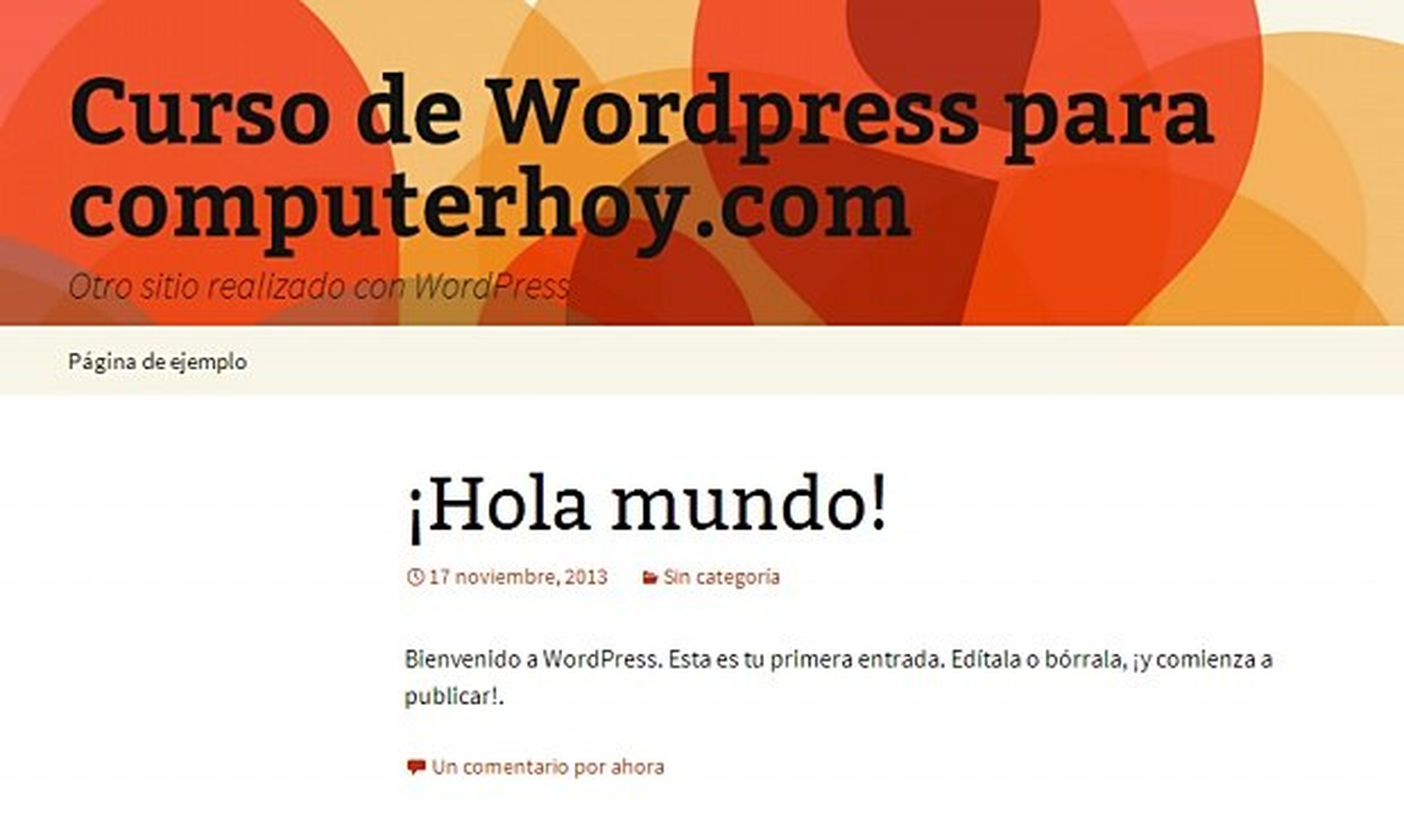 ¡Listo! Ya tienes instalado WordPress.
