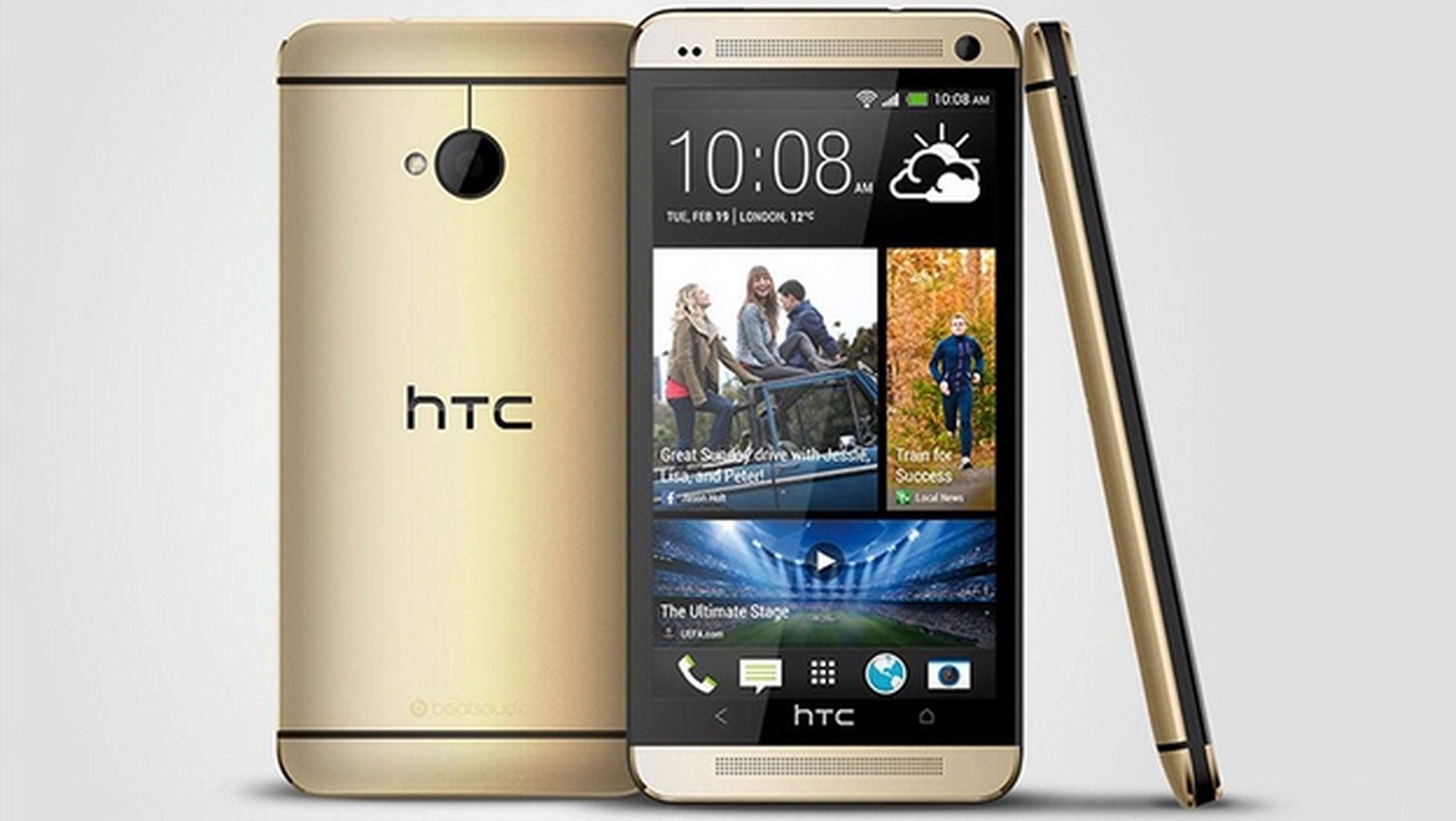 HTC imita al iPhone 5S con su HTC One dorado