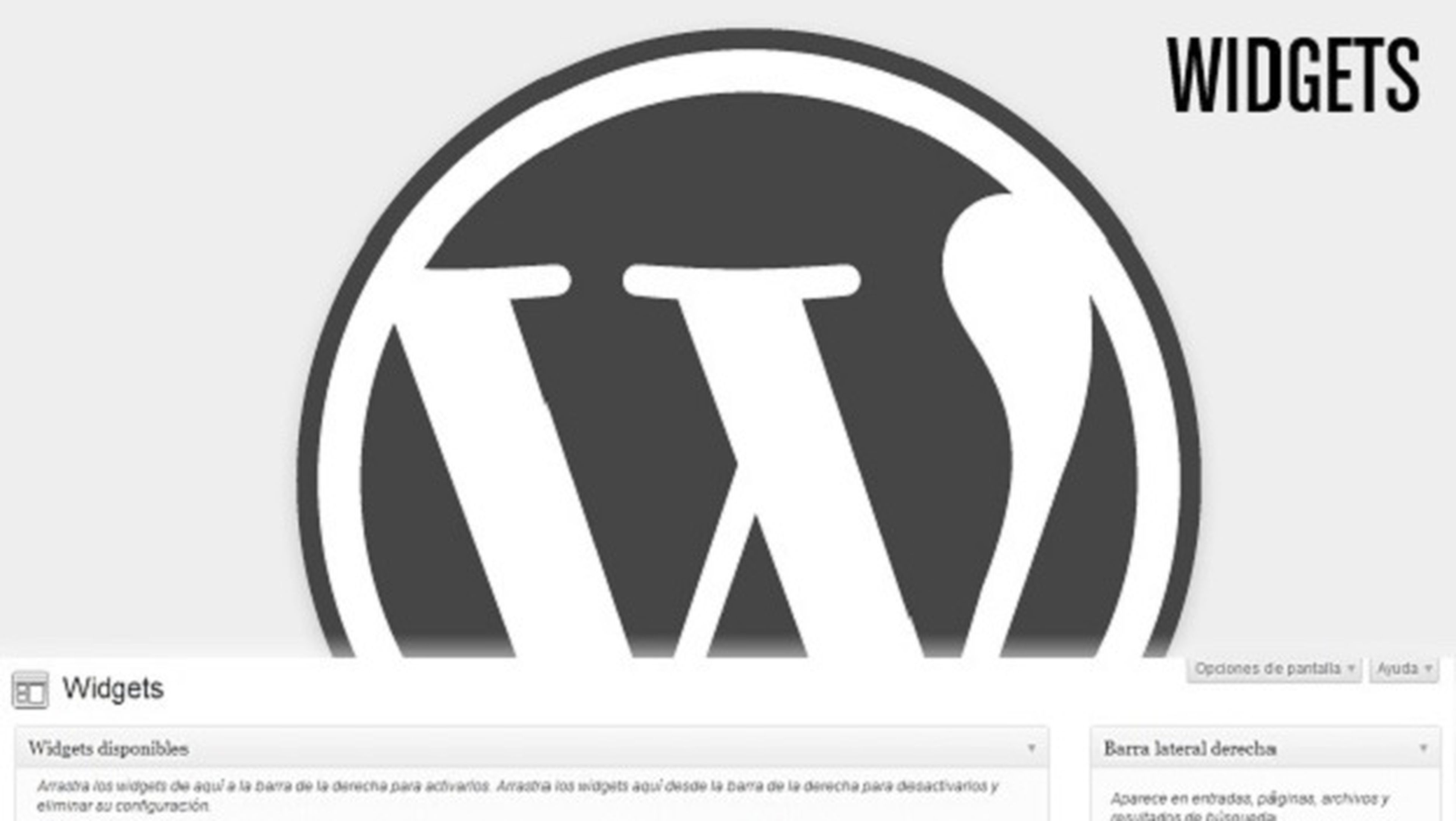 Curso de WordPress: Qué son los widgets y cómo se instalan