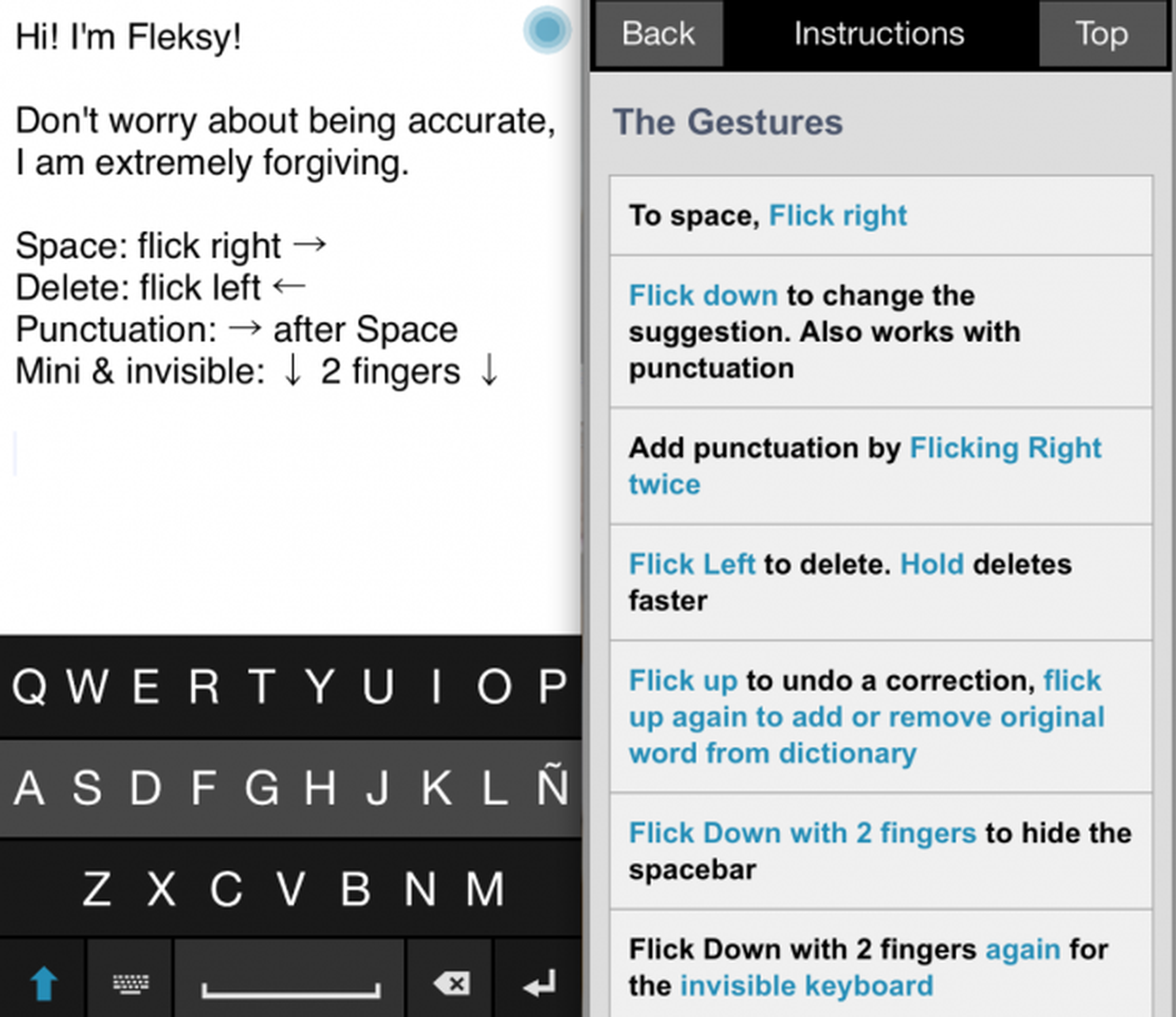 Fleksy, el primer teclado alternativo para iOS