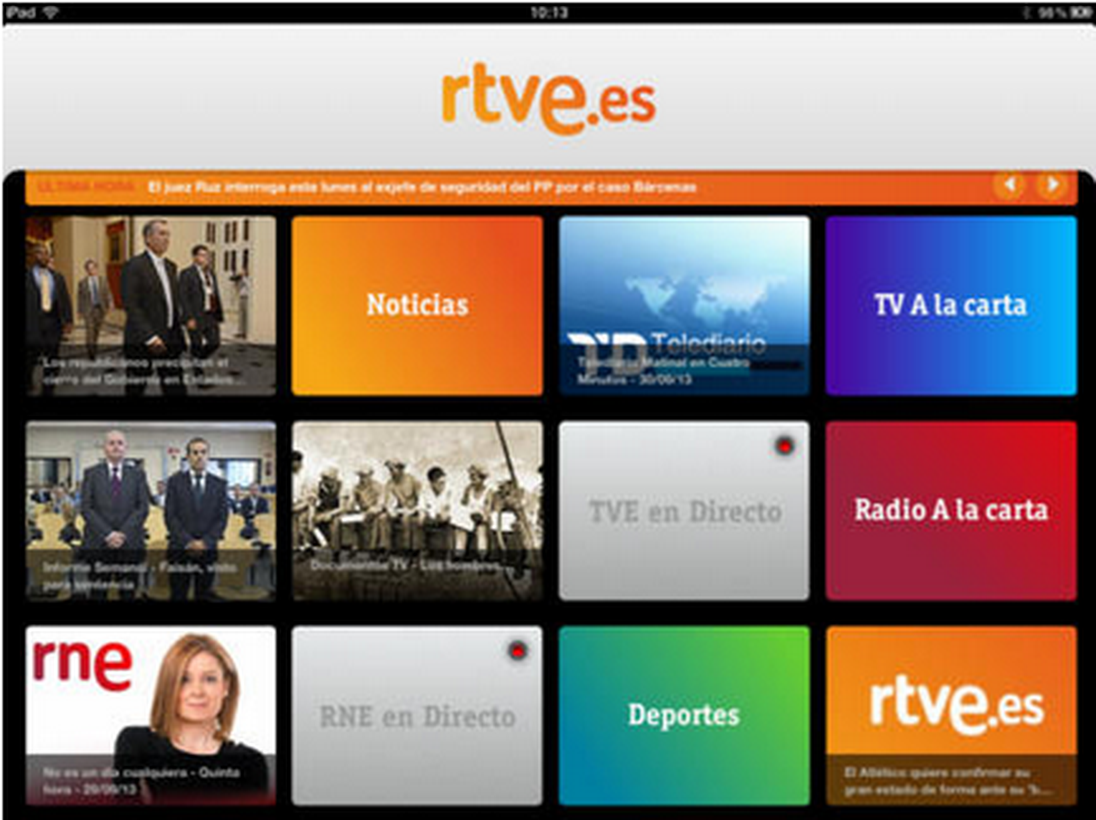 RTVE.es Tableta iPad