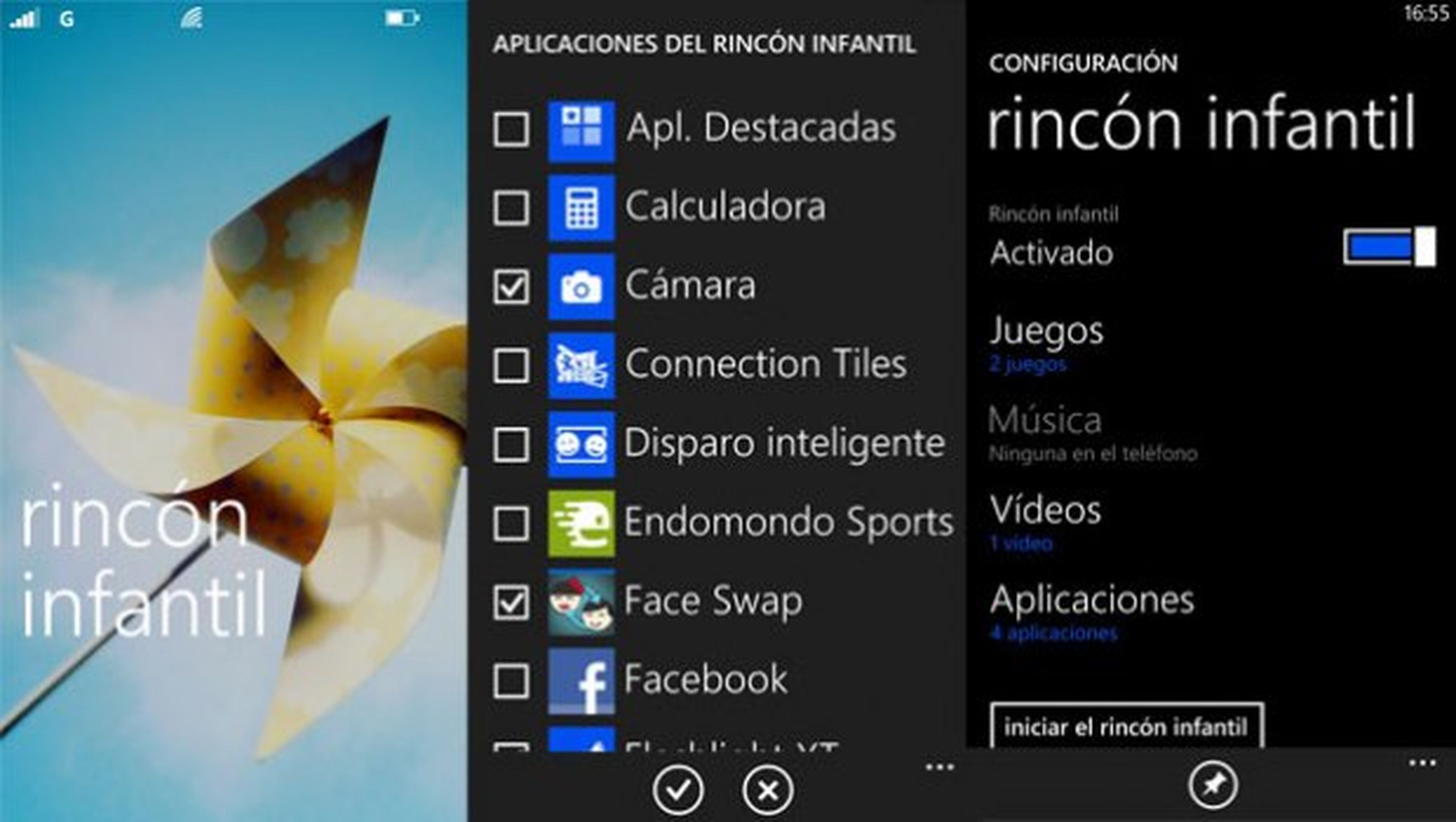 Rincón Infantil de Windows Phone