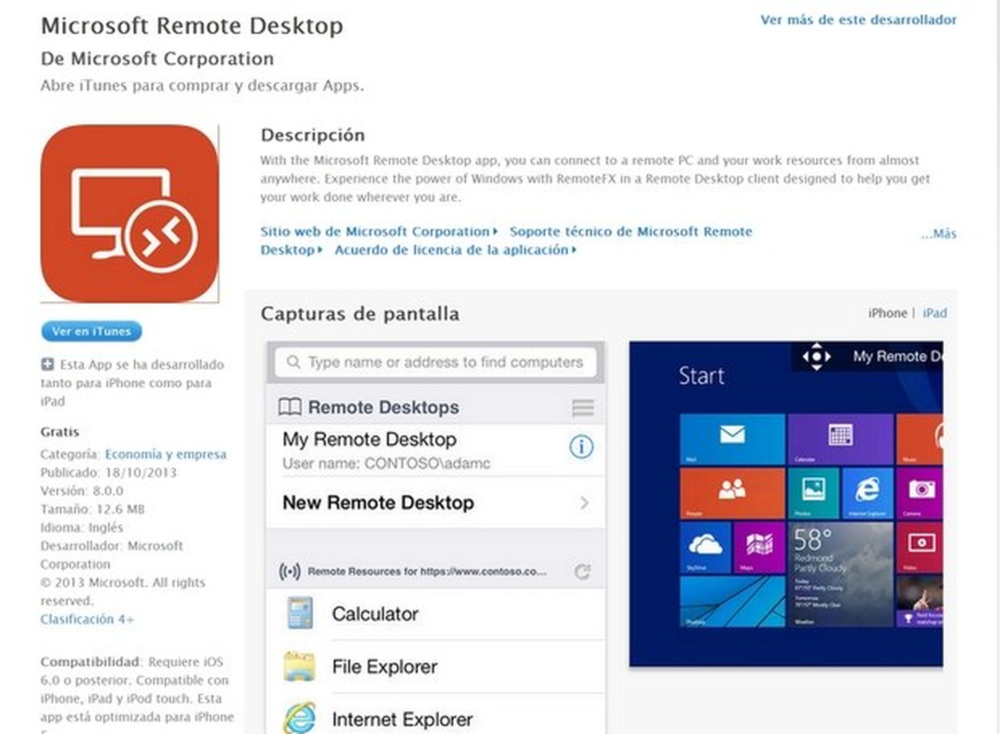 Microsoft Remote Desktop