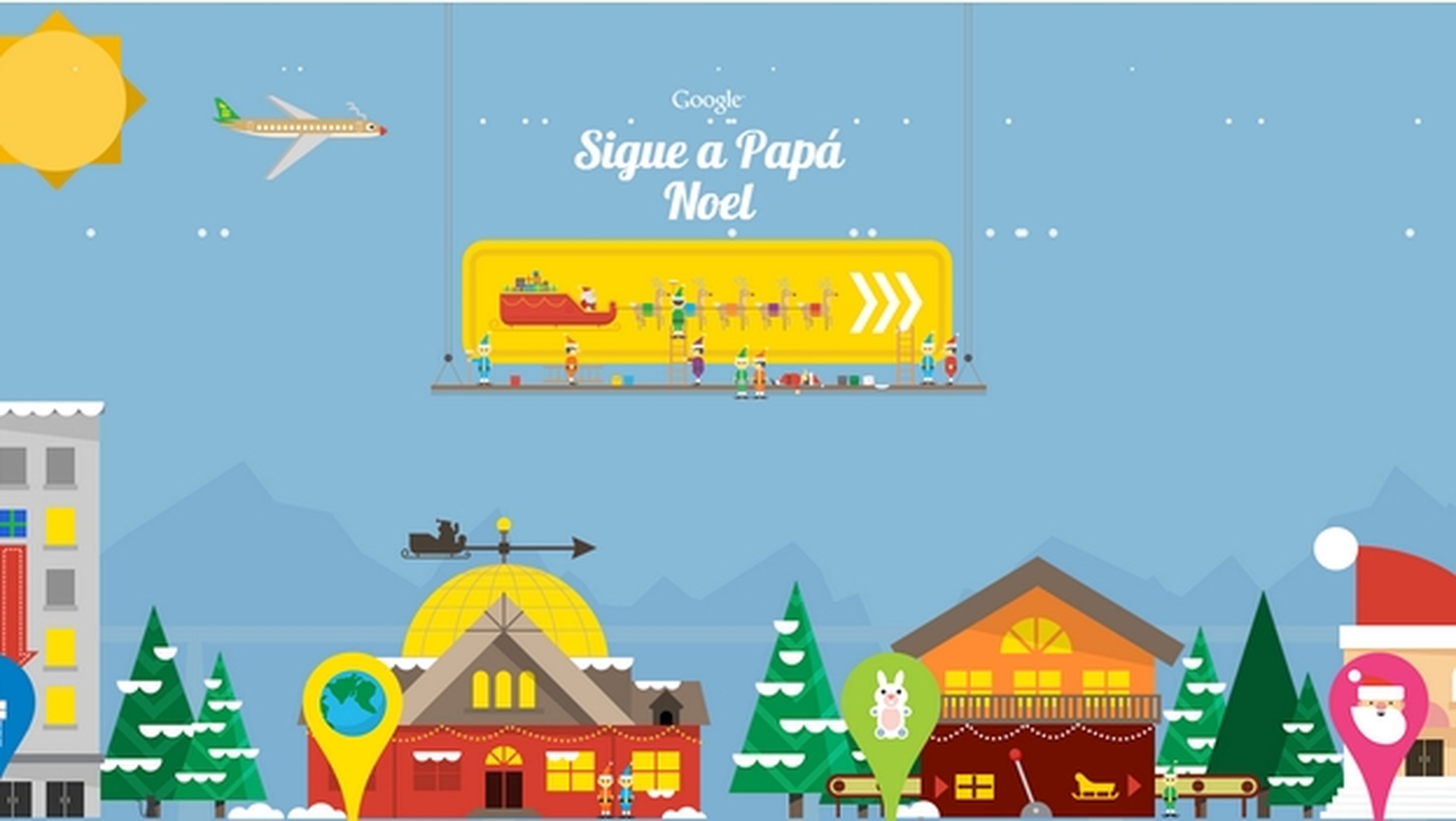 Sigue a Papa Noel con Google
