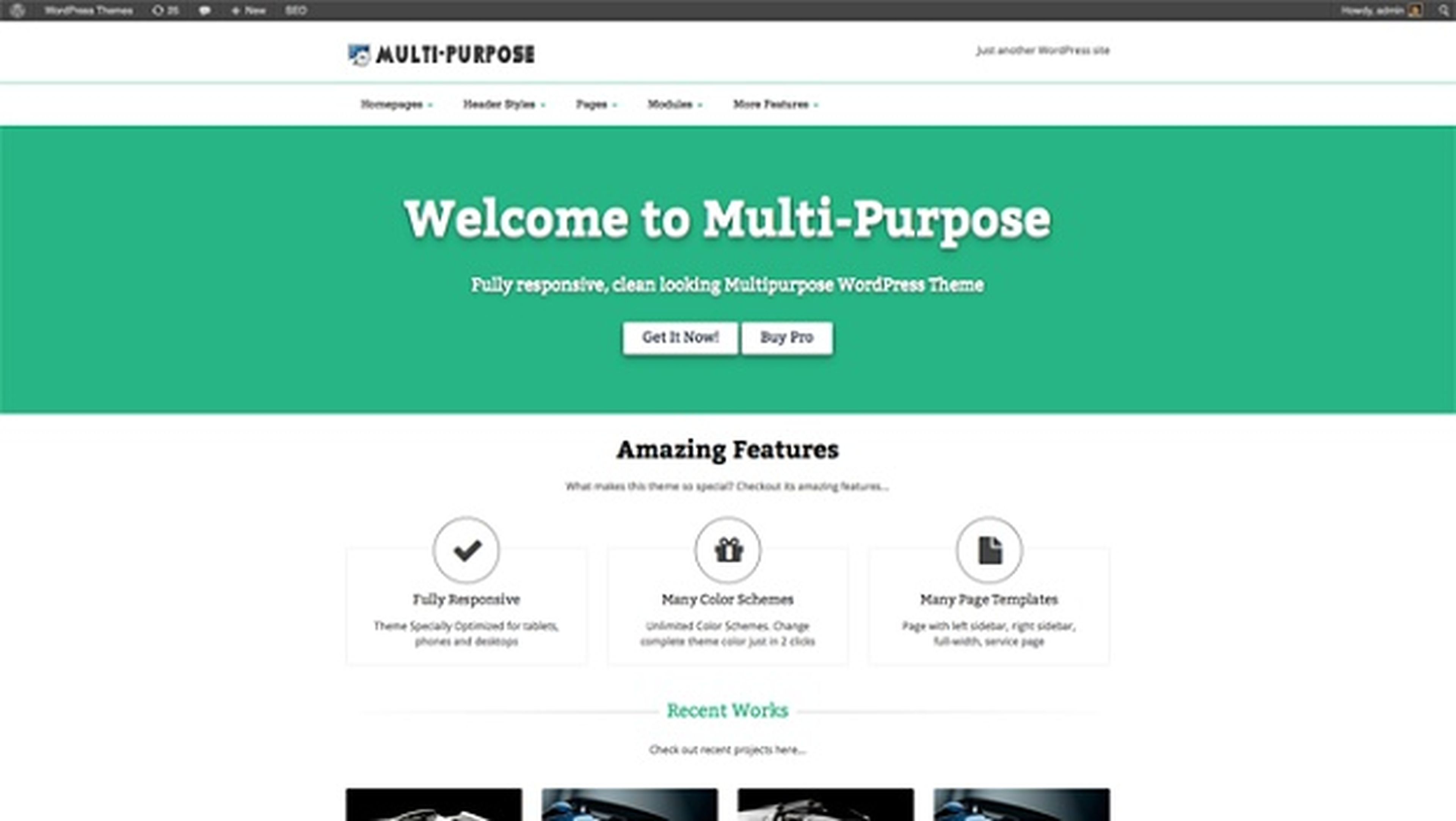 Multipurpose, tema gratuito para WordPress