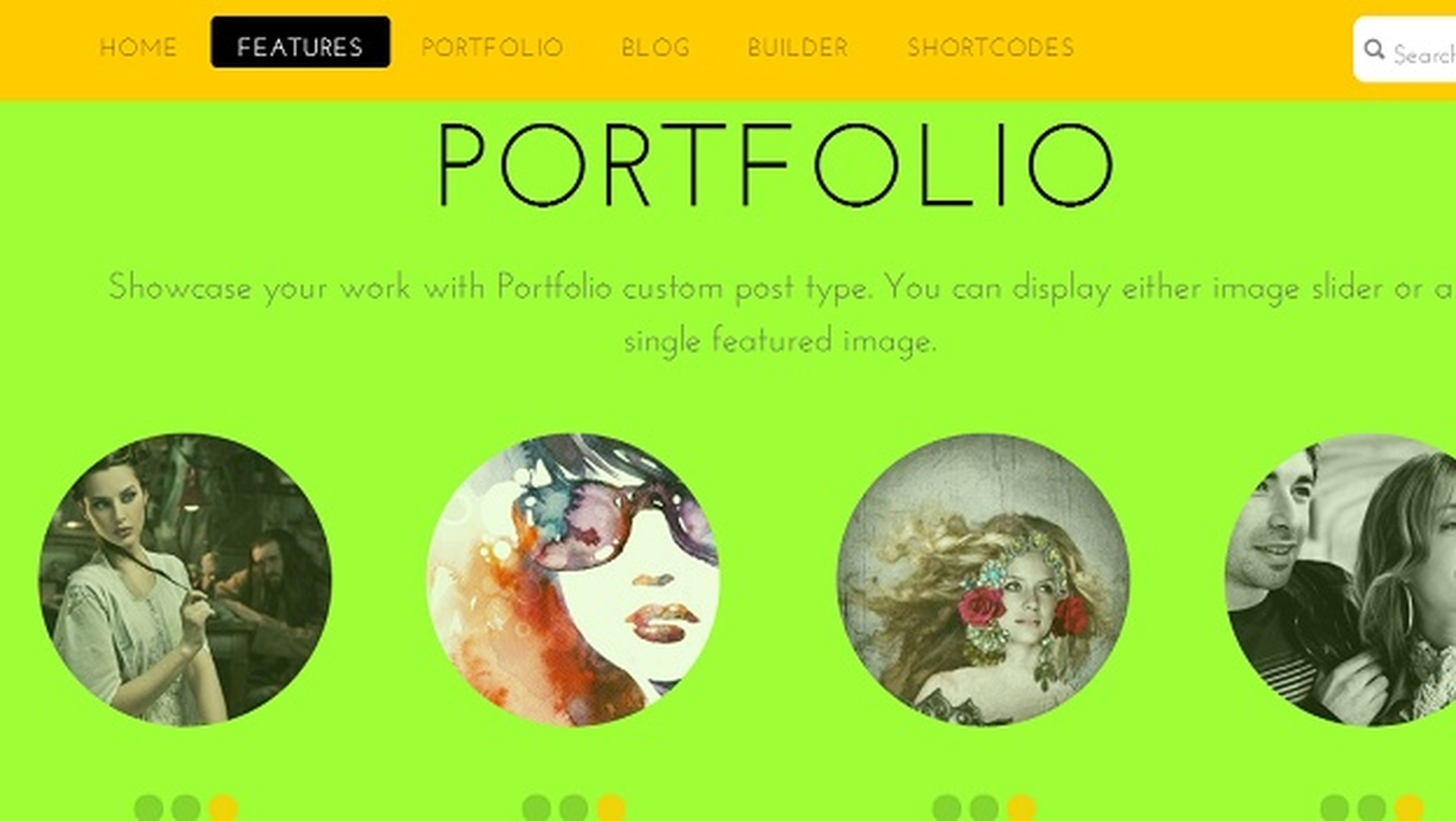 Tema de Wordpress para portfolio