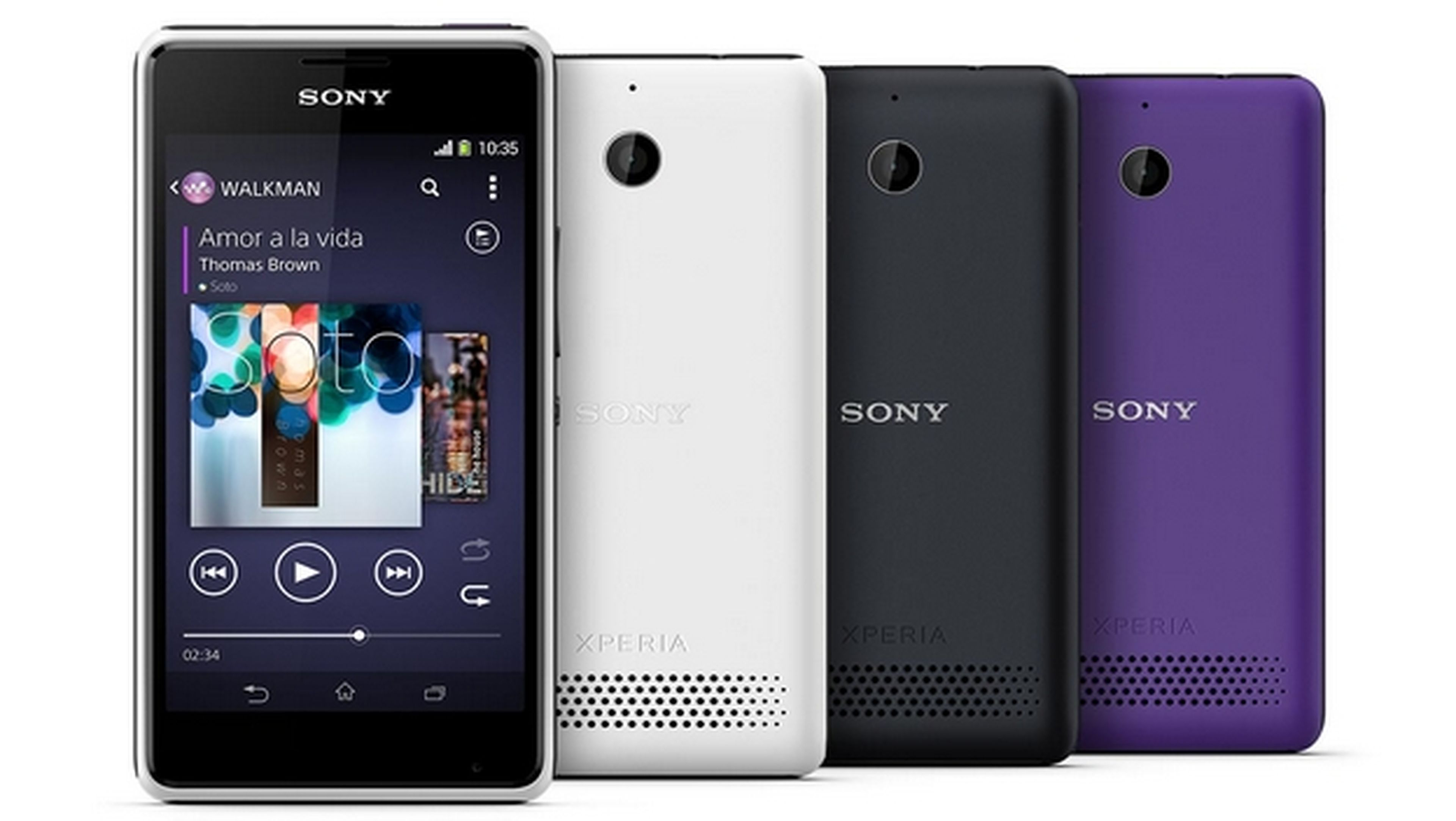 Sony recupera el espíritu del Walkman con su smartphone enfocado a la música, Sony Xperia E1