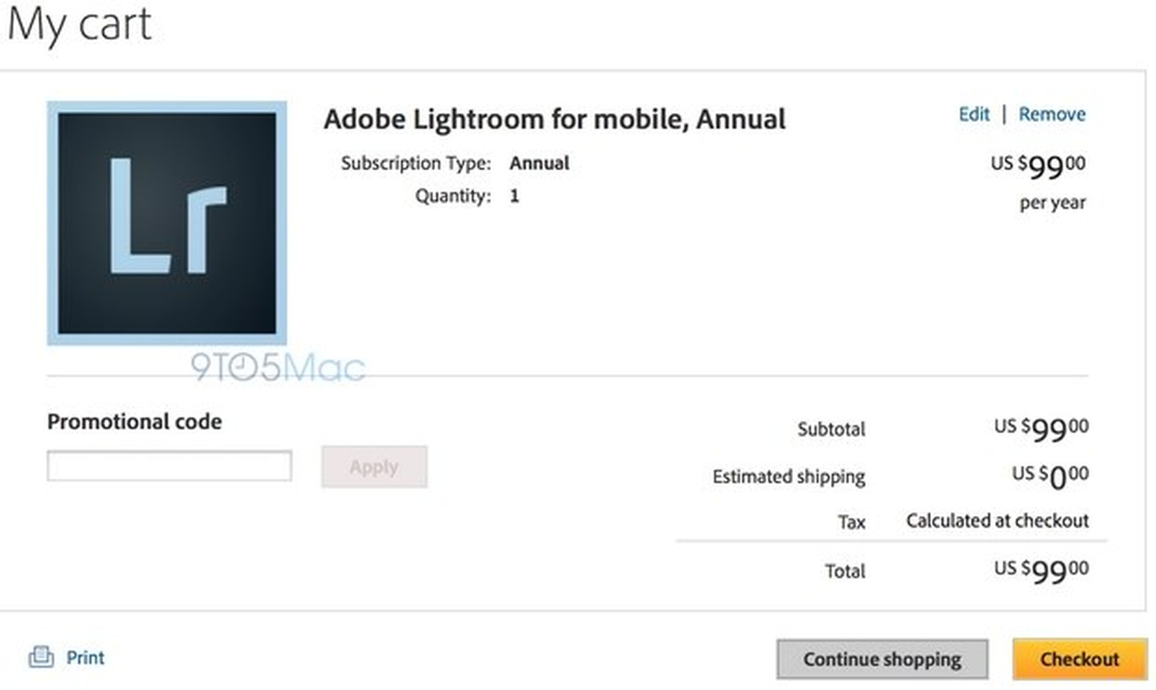Adobe Lightroom for Mobile