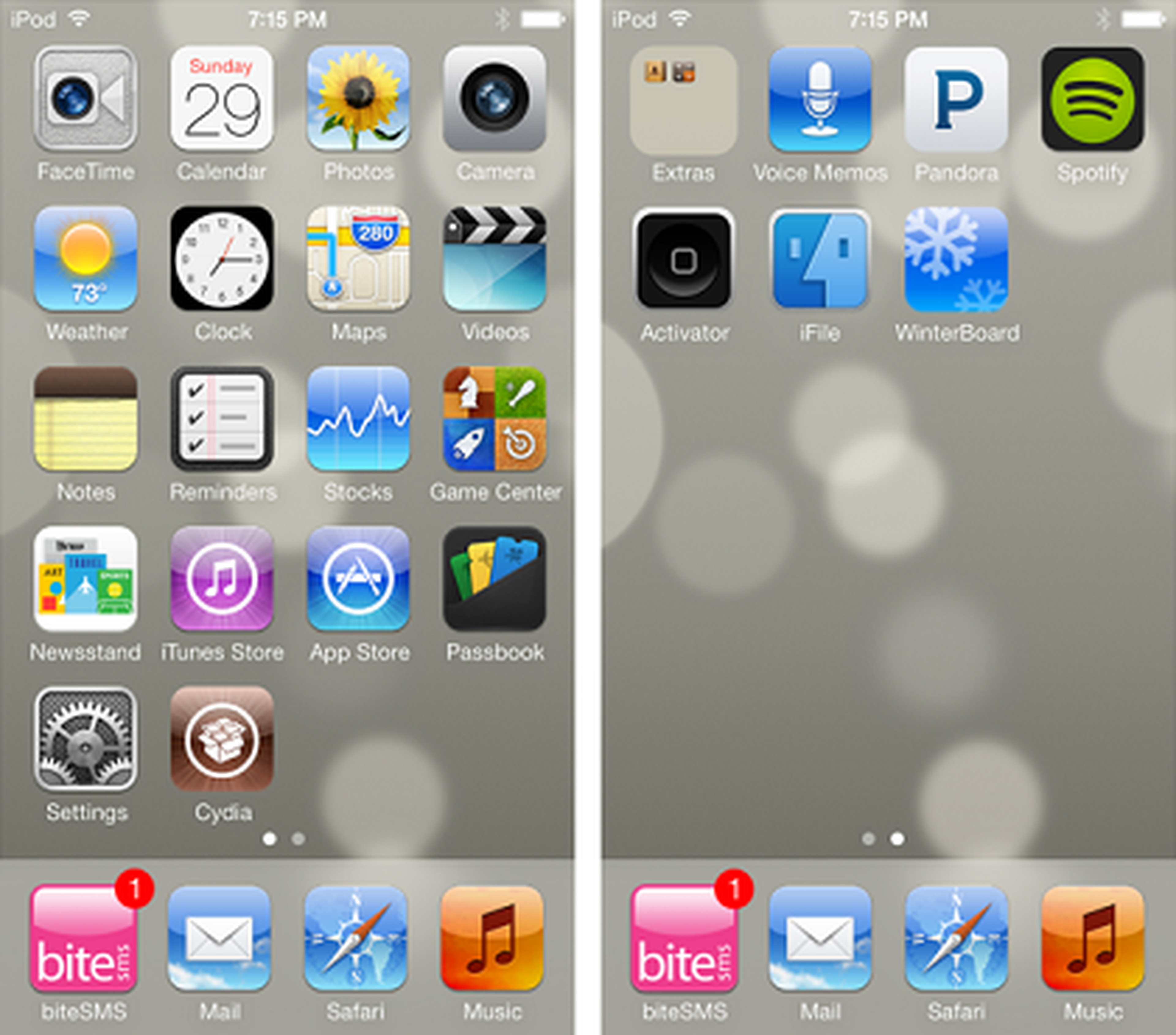 jailbreak: iconos de iOS 6 en iOS 7