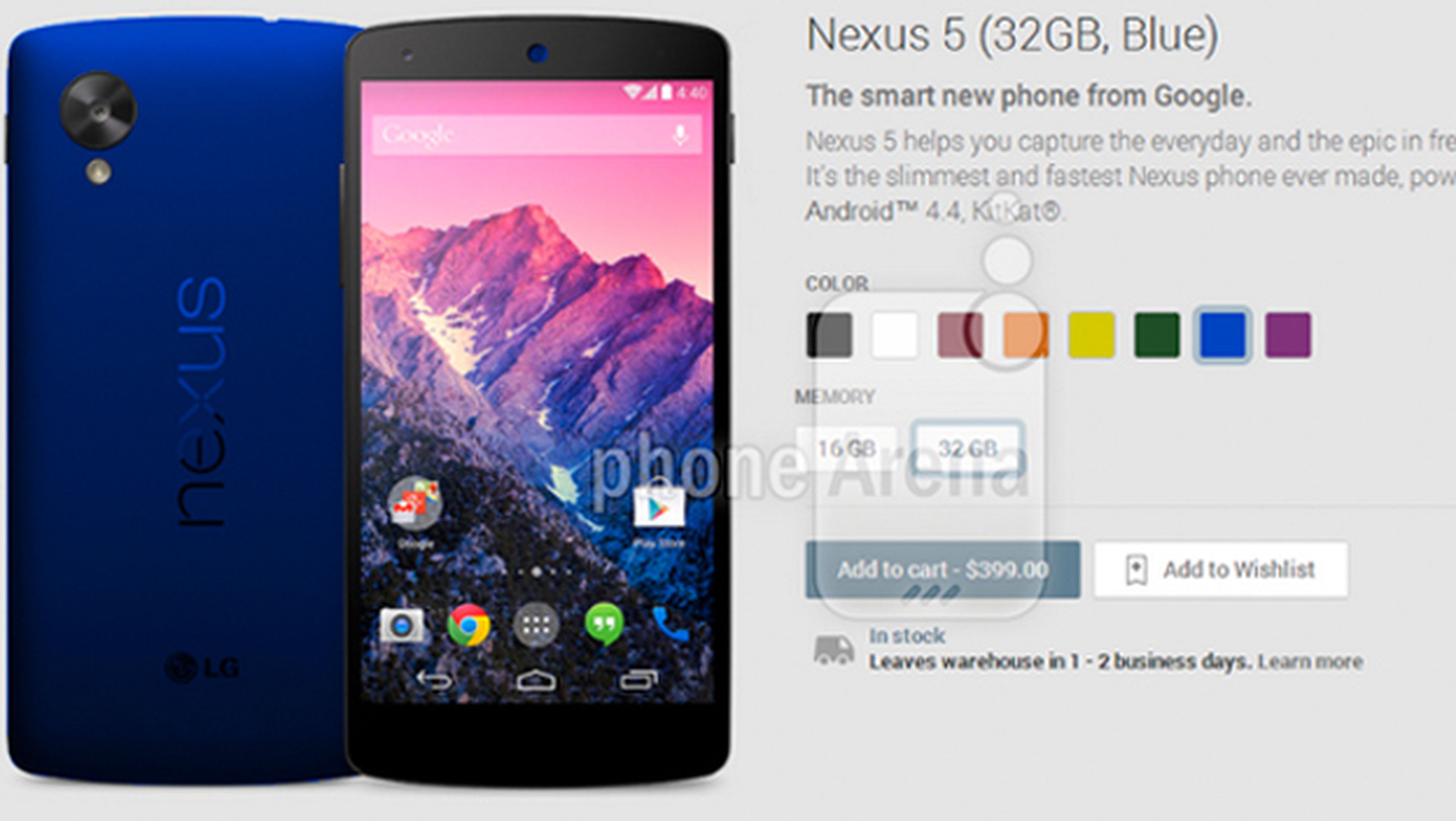 Nexus 5 azul