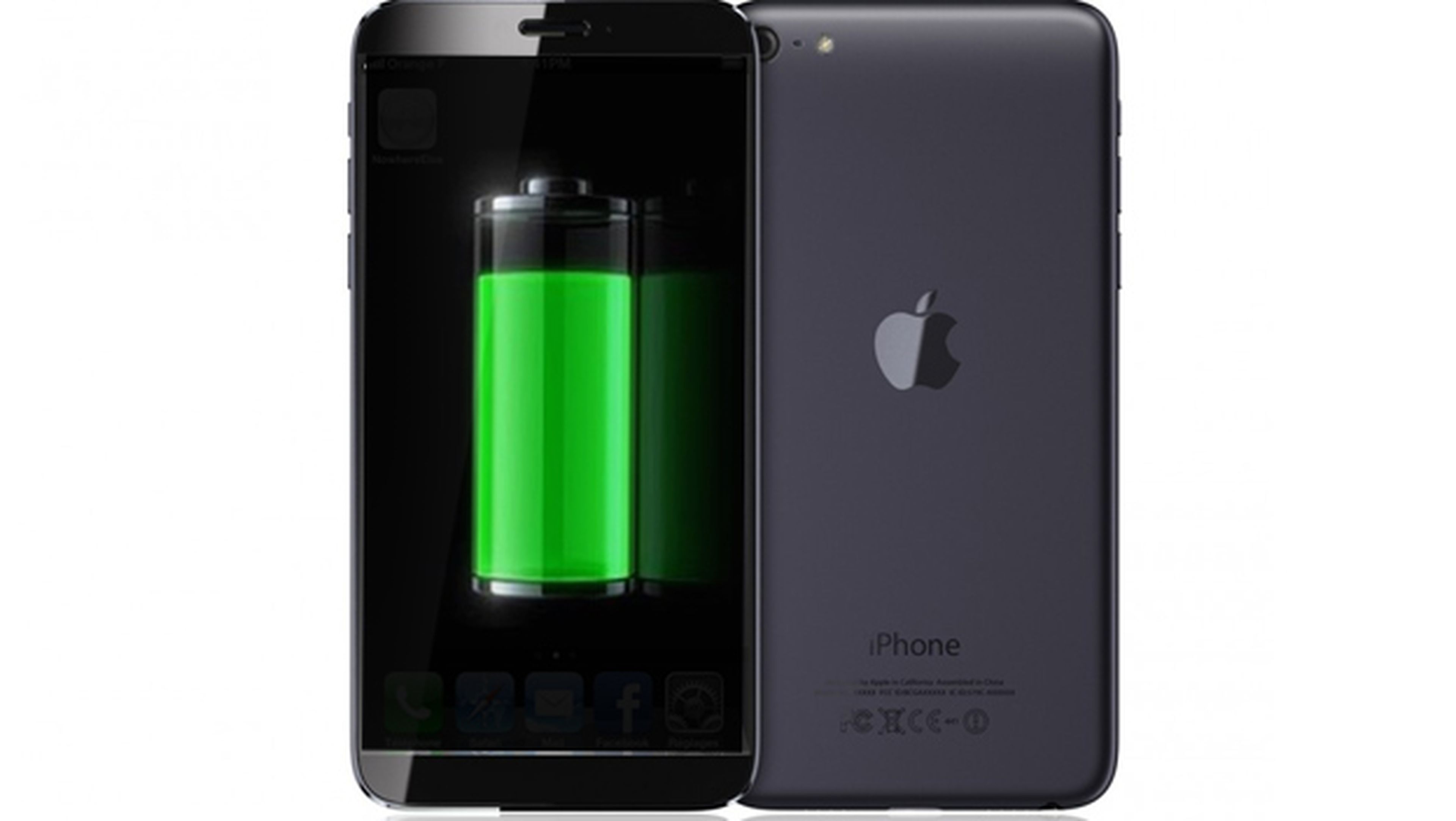 iPhone 6 batería con celulares solares