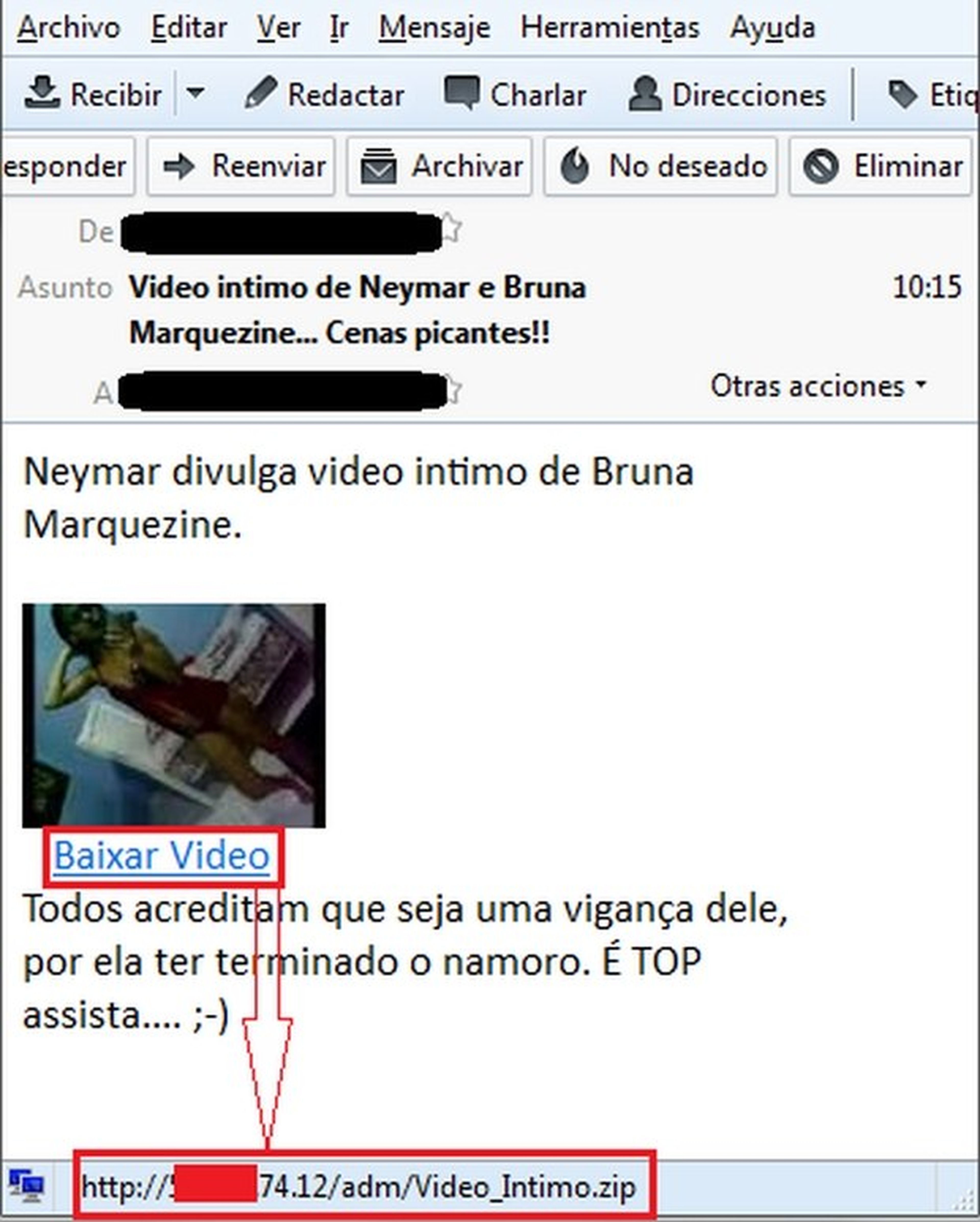 Vídeo novia de Neymar con Troyano